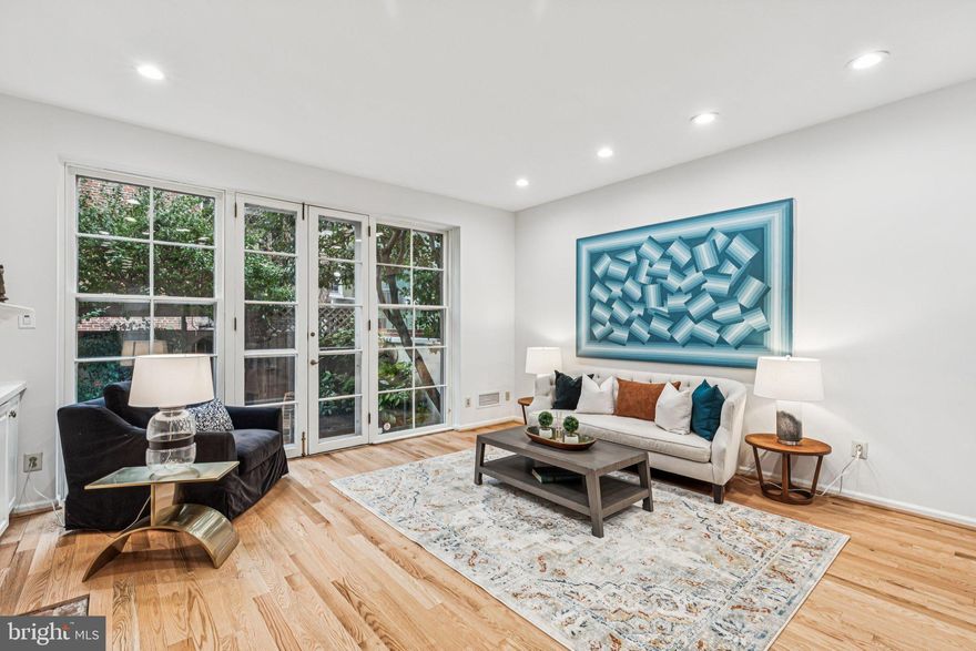 Set within the charming enclave of Blackwell Place—an intimate collection of Colonial-style homes arranged around a beautifully landscaped community lawn—this 3-bedroom, 3-story townhome offers a rare blend of privacy, character, and convenience in the heart of Society Hill, complete with the added benefit of deeded garage parking.

A gracious foyer welcomes you into a spacious open living and dining area designed for both everyday living and effortless entertaining. Anchored by built-in shelving and a gas fireplace, the space is filled with natural light and highlighted by oak hardwood flooring throughout. A glass wall of French doors leads to a private rear garden patio—a rare private outdoor space ideal for morning coffee, quiet relaxation, or intimate gatherings.  

At the front of the home, the thoughtfully designed kitchen combines style and function with granite countertops, stainless steel appliances, a Viking six-burner range, and solid wood cabinetry. A discreet powder room adds convenience to the main living level. 

Upstairs, the second floor features a flexible rear room currently configured as a sitting area with built-in shelving—perfect for a den, home office, or guest retreat. A dedicated laundry room on this level adds everyday ease. At the front, a spacious bedroom suite includes an ensuite bathroom and two well-sized closets. 

The third floor offers two additional bedrooms and abundant storage. The rear bedroom features built-in shelving, recessed lighting, and a mini-split system for efficient climate control. Three hallway closets provide additional storage options. At the front, the primary suite serves as a peaceful retreat with an ensuite tiled bath featuring a glass-enclosed shower and a separate soaking tub with handheld wand—an ideal place to unwind at the end of the day. 

The finished lower level adds versatility, with ample storage including two large closets and flexible space well suited for hobbies, organization, or additional living needs, along with dedicated mechanical and storage areas. Additional improvements includes a newer roof installed in 2015, providing added peace of mind. The home is also located within the sought-after McCall School catchment.  

Tucked away in Society Hill, residents enjoy the architecture and character of one of Philadelphia’s most treasured neighborhoods. Just moments away are the boutiques of Fourth Street’s Fabric Row, the vibrant shops and dining along South Street, and the galleries and cafés of Old City. Commuting is effortless with convenient access to multiple SEPTA routes, I-95, and the Ben Franklin Bridge.

Garage parking included.
A rare convenience in Society Hill.

A refined blend of character, comfort, and location—this is Society Hill living at its finest.