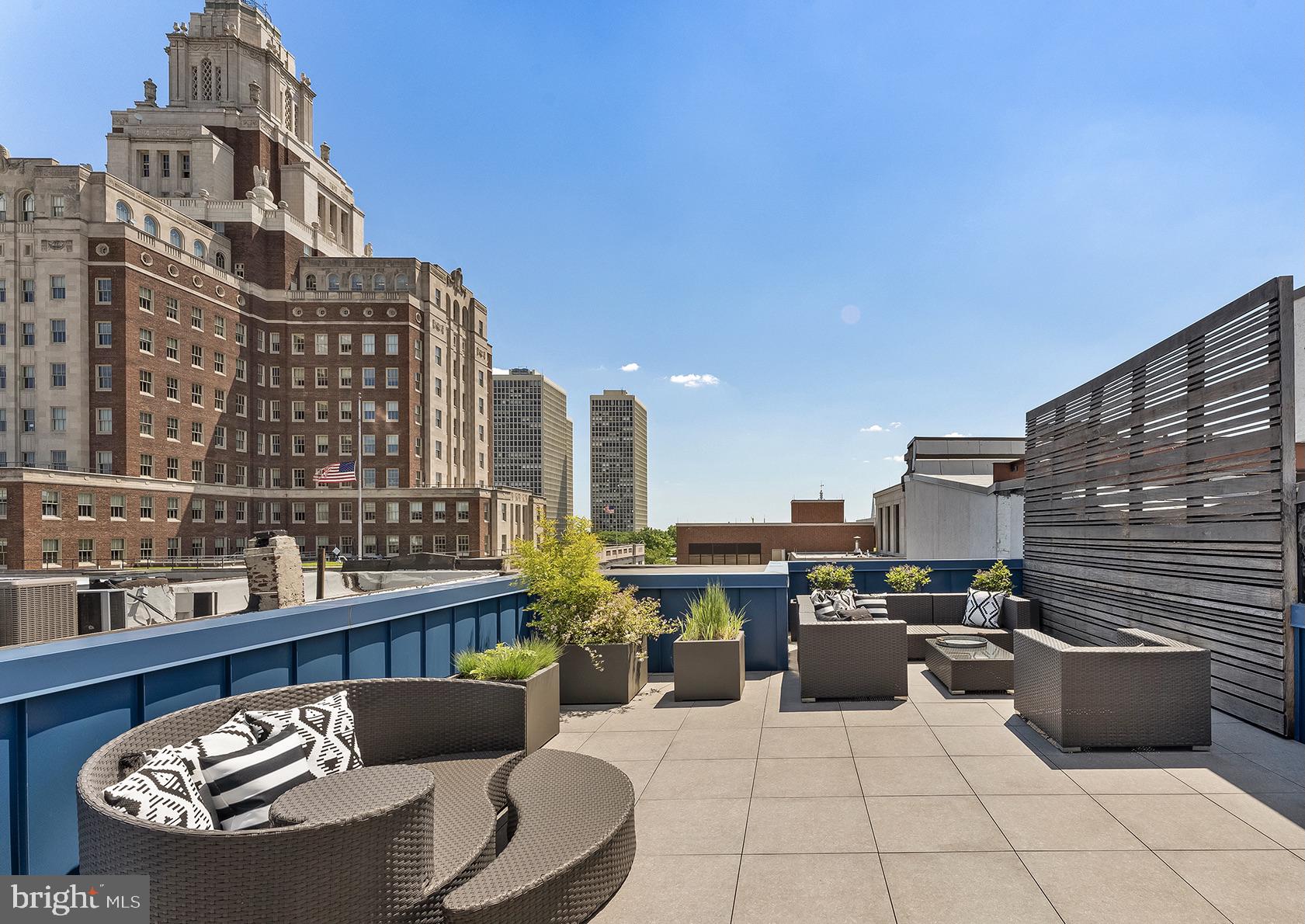 Located in the heart of Old City, this beautiful, quiet bi-level Penthouse occupies the 5th and 6th floors of a discreet luxury condominium building with two large outdoor decks. Enter this custom residence via elevator opening directly into the foyer of the home. Stepping out of the foyer into the entertaining spaces you will be greeted by incredible views of the American Revolution Museum. Featuring 10 foot ceilings, wide plank hardwood floors, and recessed LED lighting all throughout the home. The gourmet Scavolini kitchen includes a 48 inch Wolf gas range with infrared charbroil & griddle, Sub-Zero refrigerator, and a built-in Miele coffee maker. The large deck off the dining room offers a relaxing space to entertain outside with a built in Wolf grill and plenty of room for both casual seating and dining. The main living floor also features a powder room, two guest suites with their own ensuite private bathrooms, and a washer/dryer for the two guest bedrooms to use. Two additional deeded storage closets can be accessed from this floor. Continuing up the wood and glass framed staircase, the entire second floor encompasses the primary suite. This expansive bedroom features a large walk-in closet with built-in cabinets, its own separate washer/dryer, steam shower, and expansive roof deck. Additional features include parking paid for by the owner for 1 year and the remainder of the tax abatement ending 12/31/2023. Enjoy a lifestyle of complete privacy, comfort and convenience with easy access to 676 and 95, and steps away from the best restaurants Old City and Society Hill have to offer.