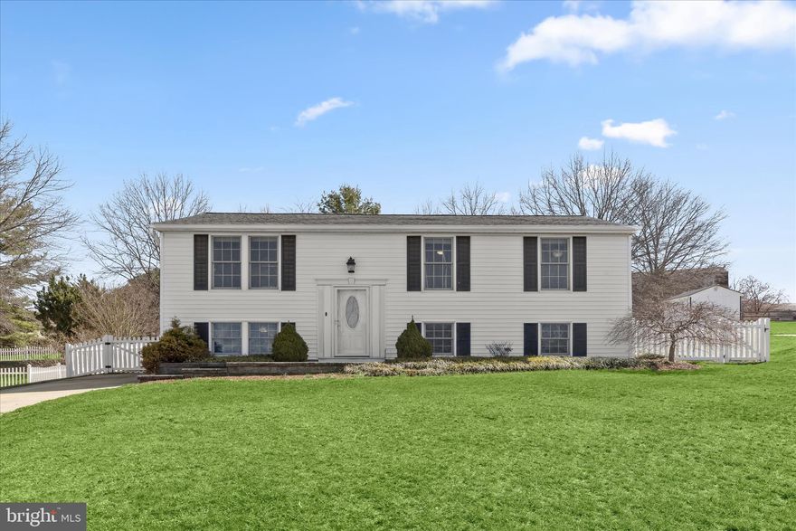 Beautiful, turnkey, and move-in ready! This spacious 4-bedroom, 2 full bath split-level home sits on a premium lot and boasts updates throughout including the hvac system 2023,  recessed lighting, appliances, ceiling fans, Nest thermostat, waste line, recent years siding, roof and gutters, power skylights, bathroom plumbing,  trex deck, and fencing.    The updated kitchen features 42” soft close cabinetry with under cabinet lighting, granite countertops, stainless steel appliances including an InstaView refrigerator, tile backsplash, and tile flooring. The adjoining dining area provides walkout access to a large 20x21 Trex deck overlooking the fenced backyard, perfect for outdoor entertaining.  The upper level includes three sizable bedrooms and a renovated full bath highlighted by a skylight and dual granite vanities.  The finished lower level expands your living space with a generous family room, a fourth bedroom, a full bath, and an oversized laundry room, plus convenient walk-up access to the backyard. A detached shed with electric and garage door with opener adds valuable storage.  Ideally located near major commuter routes, with easy access to Westminster’s shopping, dining, entertainment, and nearby playgrounds, this home offers both comfort and convenience!