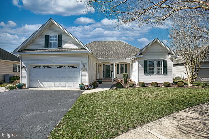Absolutely stunning home in the Village of Tony Tank in Salisbury, MD! This fabulously maintained detached home is a true gem, boasting a spacious one-level layout with nearly 1900 sq ft of living space. The updated kitchen and master bath showcase modern elegance, providing a perfect blend of style and functionality.
The heart of the home is the inviting great room with a gas fireplace, creating a warm and cozy ambiance that can be enjoyed from the kitchen, breakfast nook, dining room, and family room. The seamless flow of these living areas enhances the overall sense of openness and connectivity.
The master bedroom is a true retreat, featuring a generously sized layout, a huge walk-in closet, and a stunning master bath that adds a touch of luxury to daily routines. With its well-maintained condition, this home is ready for you to move in and start creating beautiful memories.
Convenience is key, as this home is centrally located to all amenities, including restaurants, retail, and medical facilities. Plus, the proximity to various parks and walking trails offers the perfect opportunity to enjoy the outdoors. With a short drive to the scenic Ocean City, this home provides the ideal combination of comfort, style, and accessibility. Don't miss out on the chance to make this your dream home!