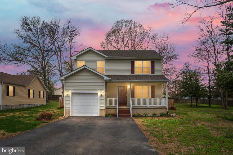 Welcome home to this move-in ready gem in the highly sought-after Placid Bay Estates—a peaceful, inviting community offering access to the Potomac River via Mattox Creek! This updated 3-bedroom, 2.5-bath home is ready for its next owner with no construction wait; just unpack and enjoy. From the moment you step inside, you’ll appreciate the fresh, modern feel with brand new carpet and luxury vinyl plank flooring throughout, along with a fully, freshly painted interior, garage, and deck (2026). Major updates give added peace of mind, including a new roof (2026), new garage door (2026), and recently replaced water heater, plus an encapsulated crawl space for efficiency and protection. The main level offers an inviting open layout which is perfect for everyday living and entertaining. The spacious kitchen flows seamlessly into a large dining area, where sliding doors lead out to the deck overlooking a fully fenced backyard. A standout feature is the shed with an insulated doggie room, a unique bonus for pet lovers.
Upstairs, you’ll find all three bedrooms, including a generously sized primary suite featuring a walk-in closet and a bathroom with double vanities, soaking tub, and separate walk-in shower.  Located in a quiet neighborhood, Placid Bay Estates offers a voluntary HOA that maintains and enhances community amenities including common areas, docks, and boat ramps—perfect for those who love life near the water.  Enjoy the convenience of being approximately 6 miles from the Town of Colonial Beach, where you’ll find charming shops, restaurants, and waterfront activities. Commuters will appreciate easy access to Dahlgren (approx. 30 minutes), A.P. Hill (approx. 35 minutes), and nearby Maryland.
Affordable, updated, and ideally located, this one checks all the boxes! Don’t miss your opportunity to call it home. Professional photos coming soon.