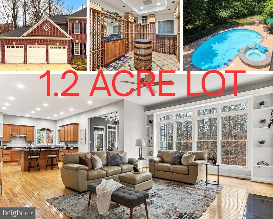 NEW PRICE!! OPEN SAT 2-4pm. This gorgeous, light-filled, luxury home, now with newly finished floors, offers lots of entertaining space and a perfect floor plan for comfortable home living.    
With over 6000SF of finished living space, 5 Bedrooms, 4 1/4 baths  and 17 rooms, and located just 5 minutes from the beltway on a quiet cul-de-sac, this home checks all the boxes! 
Enjoy the features like the sunroom, the screened porch, elevator, the pool, the wine room, the sauna, the acre of privacy, and the  3 car garage.   Everything is top-of-the line and ready for the next owner, from the 48kw generator, Anderson windows, 3 newer high-efficiency dual-fuel HVAC systems,  architectural roof, sprinkler system  to the all re-furbished pool and pool systems.  With over 6000SF of finished living space, 5 Bedrooms, 4 1/4 baths  and 17 rooms, and located just 5 minutes from the beltway on a quiet cul-de-sac, this home checks all the boxes! Check the list of upgrades and special features.