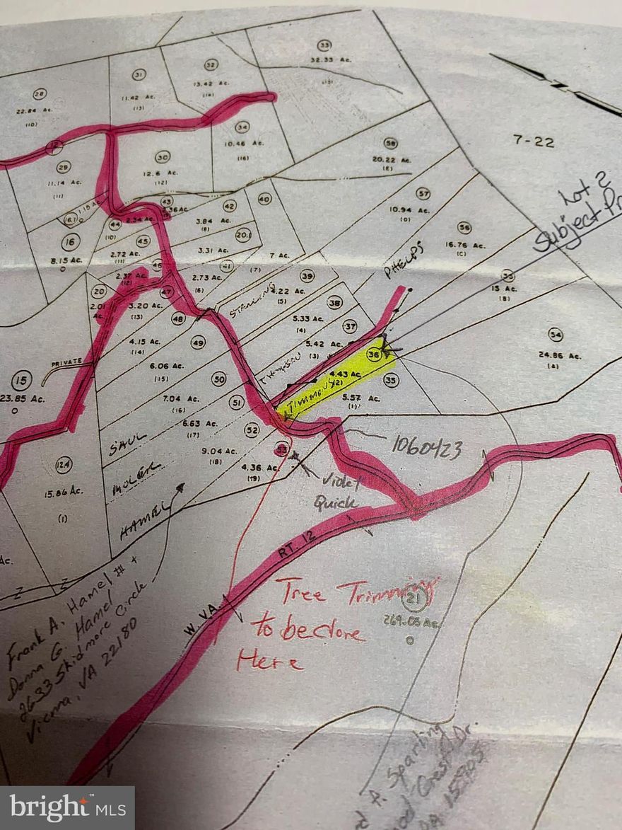 Nice 4.43  acre lot located in Potomac Woods SD along Gaither Road in Western Morgan County. Lot has road frontage on State maintained road and also has an access road to enter the property on the Northside. Property is not far from the Potomac River. This rural subdivision has covenants and restrictions but no current HOA fees. Wildlife Management area closeby. Please call for more information.