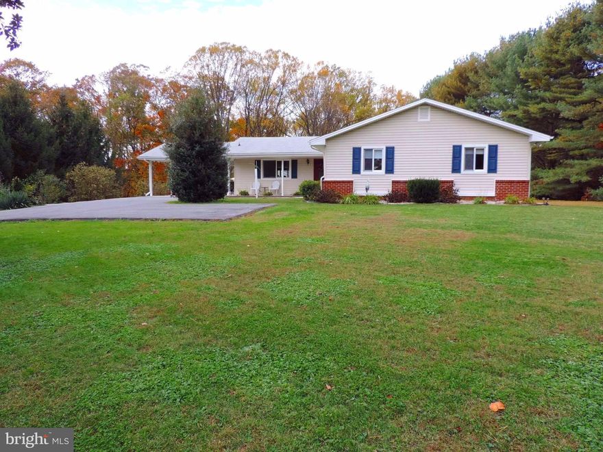 3BR/2.5BA Rancher located on 2.55 wooded acres in Fallston! This home features a 32x24 detached garage w/ electric, water, heating, ample workshop & storage space! There is also an attached 2 car carport! Inside the home, you will find wood floors, crown molding, chair rail, Andersen windows, soaking tub, master bedroom w/ full bath, geothermal heating & air, 2017 H2O heater, patio & more! No HOA!