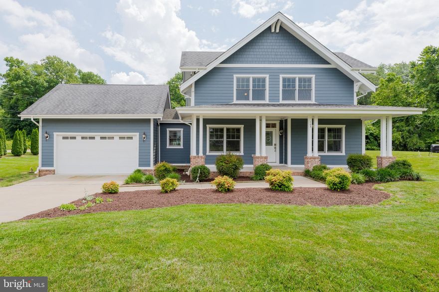 Gorgeous 3 bedroom, 2.5 bath energy efficient craftsman.  This house has it all!  Hardwood flooring, central vac, ergonomic, elevated dishwasher, custom, swing door pantry, Bosch appliances, geothermal heating and air, security system, whole house fresh air system, privately owned solar panels and so much more!  Located on a large, tree lined lot in Three Creeks.  Porches and master bedroom balcony to enjoy the views.  Convenient to Rt. 301 for easy commuting.  Have peace of mind offsetting your carbon footprint . This is a great house!