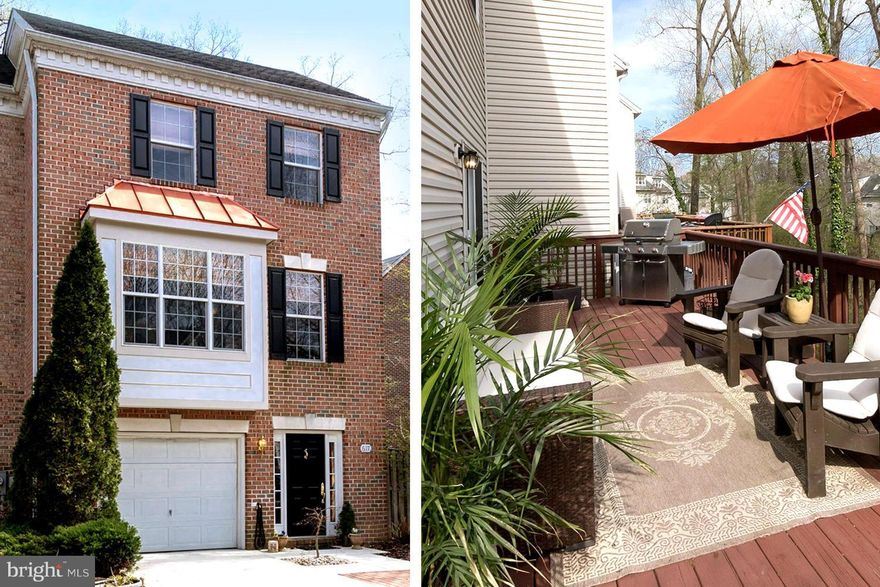 Top notch END unit located IN WOODS LANDING on the Little Magothy River is MOVE-IN ready! Upgrades galore incl. wood flrs, gourmet kitchen w/ center island, BLUE STAR 36" gas stove,dbl sink, sep. wet bar w/ wine cooler, deck overlooking woods/private fenced backyard w/ sep stairs, covered patio leading to finished lower level. Kyak from community pier. Easy commute to Balt/DC/Annap.