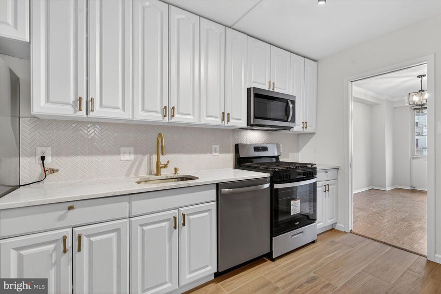 Updated 1BR/1BA at The Willoughby of Chevy Chase. This move-in-ready home features hardwood floors, a beautifully renovated kitchen and bath, and brand-new appliances. Enjoy peaceful courtyard view — quiet and tucked away from street noise. The Willoughby offers full-service amenities including 24/7 concierge, fitness center, rooftop pool, on-site convenience store, library, and meeting room. Laundry rooms on every floor. All utilities are included in the $781/month condo fee for easy, predictable living.
Unbeatable location just moments to Friendship Heights Metro, the DC line, and fantastic dining and shopping. Garage parking is available for rent (subject to availability). No pets building.
Low-maintenance, full-service living in a prime location!