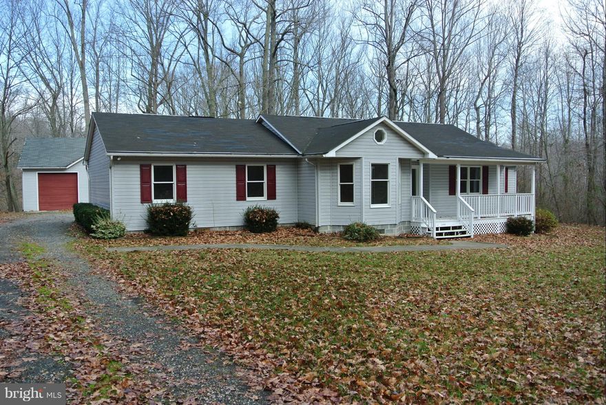 Totally Renovated. New Insulation, Drywall, Flooring, Appliances, Lighting, Bathrooms, Kitchen Countertops. Move in Ready.  NO HOA. HUGE Detached 2+ Car Garage with Electric and Workshop.  Shed and Playhouse. Large Rear Deck with Ramp. The list goes on and on.  Eligible for 100% Financing thru USDA Rural Development (If Qualified).