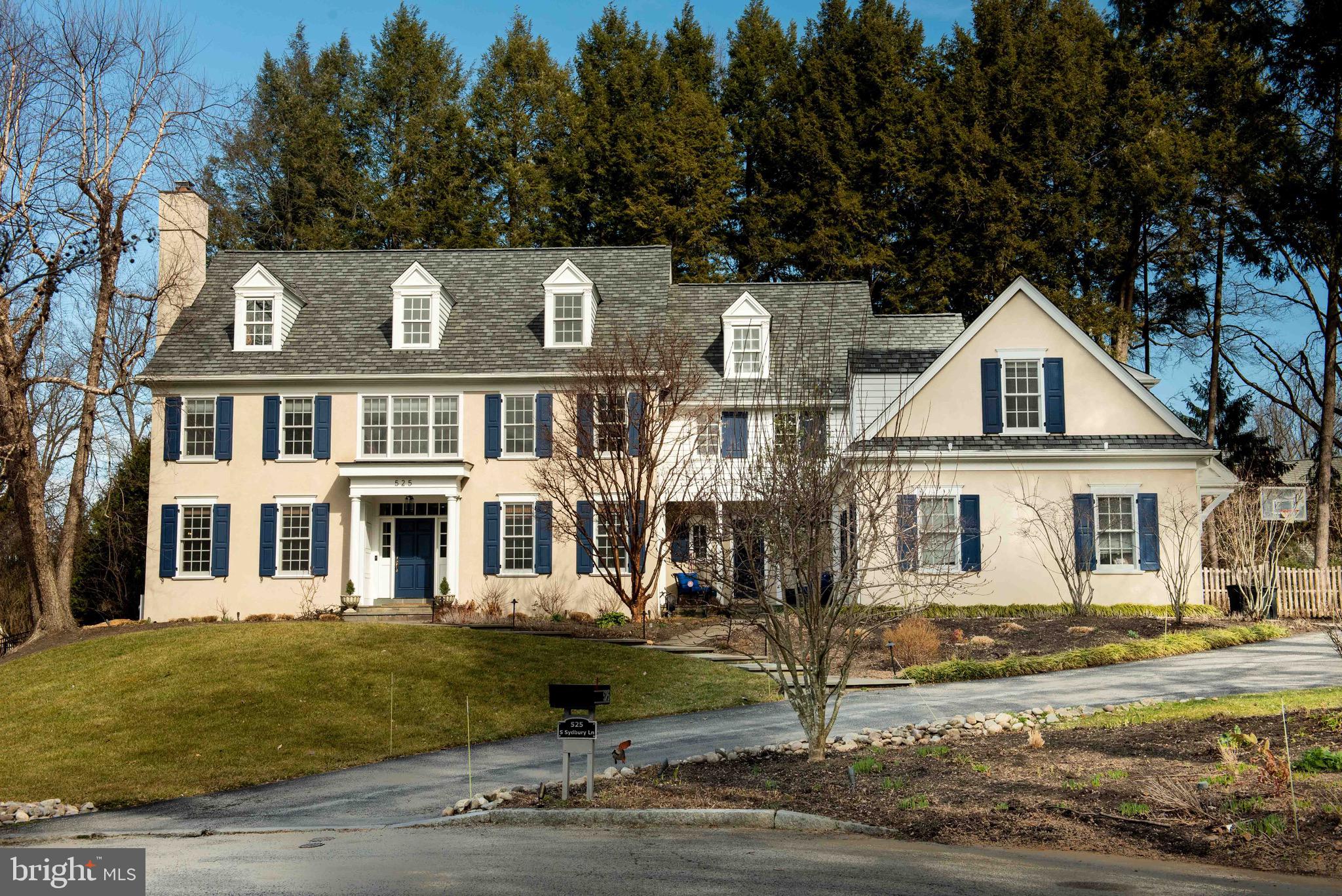A touch of class with pizzazz. This home is exactly what you are looking for! Set at the end of a private cul de sac, it is warm & inviting, sophisticated & comfortable with formal and informal spaces that are just what you need for entertaining and daily living. This turnkey property is not your ordinary center-hall colonial. Solidly built and impeccably appointed by Halloway Construction, the current owners have updated and enhanced the property inside and out. The first floor includes a through center hall, expansive Living Room w/ marble gas fireplace and oversized Dining Room adjacent to a Butler's Pantry w/ wine cooler; a Family Room w/ vaulted ceiling, stone gas fireplace and custom cabinetry, gourmet Kitchen and expansive breakfast room overlooking the rear yard, and a private Office. The first floor also includes 2 Powder Rooms and a handy Mudroom. All rooms exhibit beautiful millwork, hardwood flooring and large windows allowing for great light and beautiful views. The second floor has a sumptuous Owner's Suite w/sitting room, ultra marble Bath and fabulous custom California Closets. Four additional Bedrooms, 3 additional Baths and a Laundry Room complete the second floor. The daylight lower level is completely finished w/ a Great Room, Bedroom, full Bath, Gym, and 1,000 bottle Wine Cellar. The lush level exterior is an entertainment delight. It is equally impressive w/mood enhancing lighting and speaker systems, a custom oversized deck w/ Pergola and stunning pool area. With plenty of curb appeal in a private setting, you will be excited to come home every day. Make this wonderful Northside Wynnewood estate your home sweet home!
