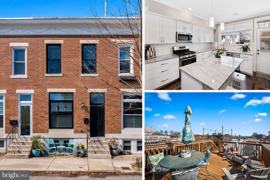 Welcome home to your Riverside Retreat, a 6.5-year-young CHAP renovation originally built by local and reputable builder, Building Character. Enjoy significant savings with the CHAP Tax Credit for approximately the next 3–3.5 years (2025/2026 tax bill reflected annual savings of $5,732.40... roughly $477/month, with $17,196+ projected savings remaining). Beautiful hardwood floors and a floor-to-ceiling front window welcome you into a bright, open main level. At 13.5’ wide, this home offers a spacious open-concept layout with excellent flexibility for furniture placement. The light-filled kitchen features white cabinetry, light quartz countertops, and a large window above the sink. Rear parking for one car plus easy street parking. Upstairs there are 2 spacious bedroom suites each offering beautifully tiled walk-in showers. The rear primary suite includes a walk-in closet with custom shelving and an ensuite bath with a double vanity. Hallway access leads to the rooftop deck, a perfect spot for relaxing or entertaining with city views. The fully finished basement offers tall ceilings, a front bedroom with double doors, a 3rd full bath with a tub, and a rear 4th bedroom with bonus storage space. Homes like this... newer renovation quality, CHAP tax savings, and an unbeatable Riverside location don’t come along often!