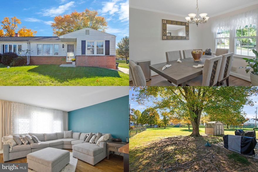 Embrace the ease of one-level living in this delightful home, featuring a spacious living room illuminated by a large window that bathes the space in natural light. Enjoy a great backyard perfect for outdoor activities and relaxation. This home boasts a large basement, providing ample storage or potential for additional living space. The bedrooms are generously sized, offering comfort and versatility.

Situated in a great community known for its good schools and clean streets, this home ensures a quality lifestyle. Conveniently located close to markets, malls, and an array of dining options, everything you need is just around the corner. Parks and various outdoor activities are readily available, making it easy to enjoy the outdoors. With close proximity to Route 695, access to downtown is effortless, making commuting a breeze.