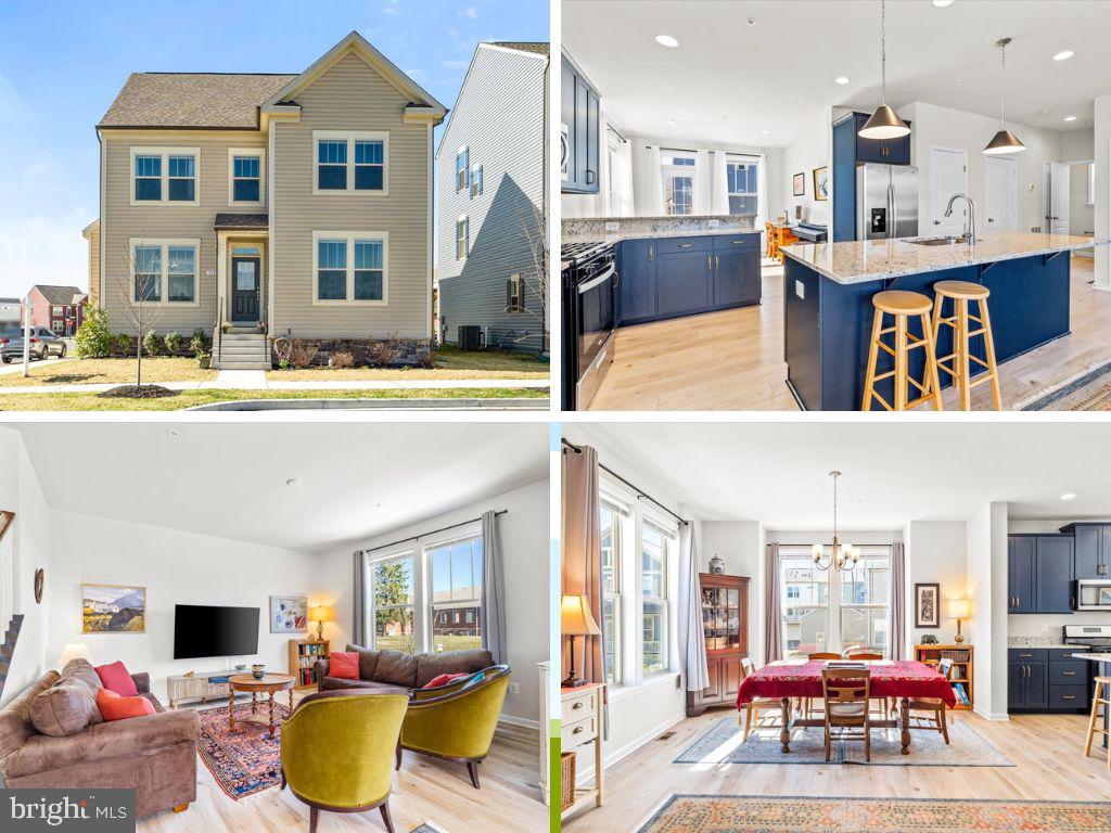 Welcome to this as-new light and bright home located in the beautiful city of Frederick! This home constructed in 2022 is in pristine condition and totally move-in ready! Luxury vinyl plank, a neutral palette and spacious and open living invite gatherings of family and friends! The kitchen has upgraded granite counter tops with a large island, large sink and waste disposal. The dark blue cabinets are delightful and add a splash of color to the otherwise neutral spaces. A large pantry completes the kitchen. Gleaming stainless steel appliances complete this gourmet kitchen. A powder room is conveniently located on the main floor. Four large bedrooms with two spacious bathrooms upstairs with plenty of windows to let the sunshine in! The owners' suite exudes luxury and has a walk in closet. The bathrooms are modern with comfort height counters and upgraded cabinets and tiles. The laundry is located upstairs for your convenience. All this located so close to the award winning city of Frederick with it's quaint shops, excellent restaurants and lively arts scene. Baker Park and the creek are within walking distance; enjoy all the festivities this vibrant community offers so close to home!