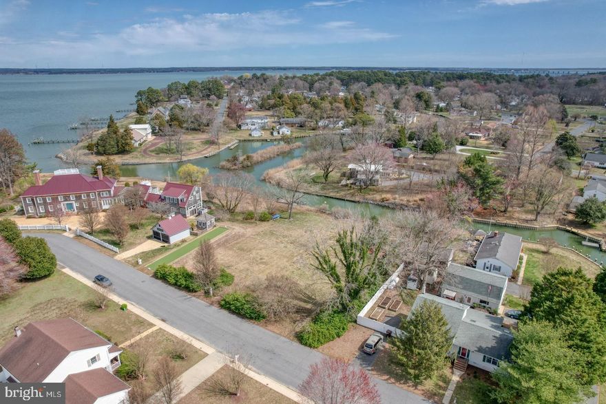 Nestled just beyond the city limits of Cambridge, Maryland, this picturesque waterfront lot on Harris Drive offers a unique opportunity to build your dream home. Located in a sought-after neighborhood, this grassy parcel features riprap shoreline protection along the Lodgecliff Canal, ensuring both beauty and durability. With public water and sewer connections already in place, the lot is ready for development. Just a short distance from the majestic Choptank River and the expansive Chesapeake Bay, this property provides the serenity of waterfront living combined with the convenience of nearby city amenities—all without the burden of city taxes.