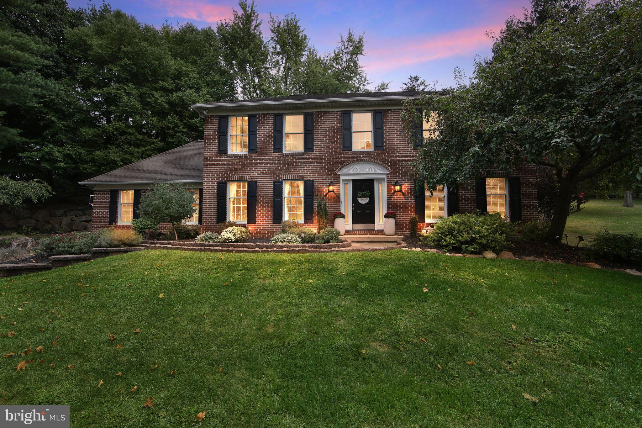 Welcome to this stately home in the highly sought-after Bow Tree community, nestled within the award-winning West Chester School District. Set on a private .75 acre lot and situated in a coveted cul-de-sac lot, this home offers a unique outdoor retreat unlike any other in the neighborhood.
The backyard is a true oasis, thoughtfully designed across three levels. The first features a spacious deck framed by a dramatic natural boulder wall—ideal for relaxing or entertaining. Stone steps lead to the second tier, where you'll find a custom-designed patio and fire pit, perfect for cozy evenings that feel like a getaway to the mountains. The third level opens to a large, grassy yard—great for play, exploration, or backyard adventures.
Inside, the home is equally inviting. Step into a grand two-story foyer that sets the tone for this warm and spacious layout. To the left, a formal dining room is ready to host your gatherings. To the right, an elegant living room offers a quiet space to unwind or makes a perfect home office. At the rear of the home, an open-concept kitchen boasts beautiful views of the backyard and flows seamlessly into the family room, complete with a newly line wood-burning fireplace and new sliding door that opens to the deck.
The finished basement expands your living space with a large entertainment area, a bonus room perfect for a office, gym or guest room, and ample storage in the unfinished section.
Upstairs, you'll find a large primary suite featuring a walk-in closet, dressing area, and ensuite bath. Additionally, you will find three generously sized bedrooms serviced by a hall bath. The upper level features new carpeting throughout.
Located on a quiet cul-de-sac, this home's location is perfect for bike rides and neighborhood strolls. Steps away from East Goshen Park, East Goshen Elementary and the village of East Goshen. Bow Tree is a fantastic, vibrant community, and this home is the best value in the best neighborhood.