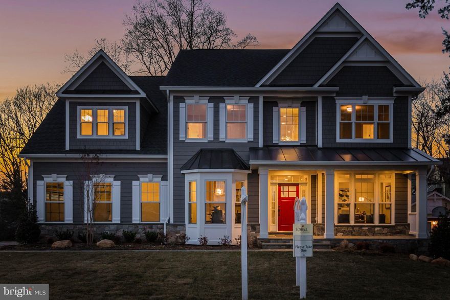 This beautiful new home built by Award-Winning Foxhall Homes is perfectly situated on nearly 1/2 acre lot in a charming neighborhood! Enjoy a convenient commute! Over 5100 finished sq.ft. Chef's kitchen, open floor plan, main level guest suite, finished lower level with wet bar! Maintenance free deck! Custom features & finishes! Walk to shops & restaurants. Walk, bike, or jog to the C & O Canal.