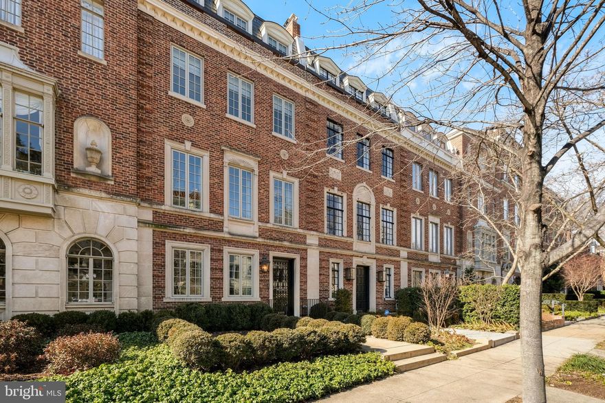 Spectacular 2013 renovation of this 5BR/4.5BA classic Kalorama row house. Built in 1925, this home consists of four levels above grade with grand spaces for entertaining, both inside and out. Main Level Formal Living and Dining Rooms lead to a light-filled eat-in Kitchen which opens to outdoor Deck. Upper Level 1 features expansive Master Suite with fireplace and en-suite Bath, dressing room, and walk-in Closet, and Library/Bedroom #2 with Hall Full Bath. Upper Level 2 features spacious Bedrooms #3 and #4 which share a jack-and-jill Full Bath.  Lower Level includes Study, Family Room, Bedroom #5,  Half Bath, and Full Bath. Complete with outdoor Deck and Terrace in rear, along with flagstone Patio and detached full size 2-Car Garage. Waterworks bathrooms throughout.