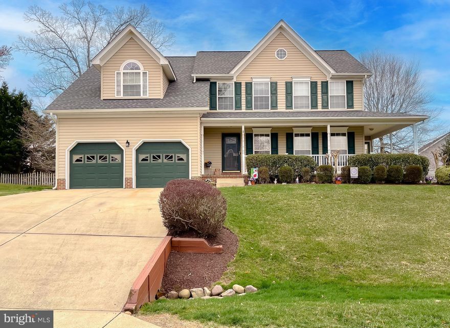 This home is a true gem, meticulously cared for and thoughtfully updated throughout. Every room is spacious, offering ample space for living and entertaining. The layout is perfectly designed, flowing seamlessly from one area to the next, making it feel both open and functional while also having defined spaces. 
Updates abound, with modern finishes and carefully chosen upgrades that enhance both style and comfort. The Kitchen boasts Quartz countertops, and pullouts inside the cabinets. Tons of usable countertop and cabinet space, plus the double oven and cooktop are a delightful addition. The dining room features chair railing and wainscoting, adding an elegant touch that makes the space feel warm and inviting. The living room features a cozy gas fireplace, creating a warm and welcoming atmosphere, there is an additional office space on the main floor that has plenty of daylight to keep you focused and on task. On the upper level you are greeted with 3 good size bedrooms a full bathroom and the laundry room. In addition, the primary bedroom is very large with a sitting room and 2 walk in closets. The primary suite bathroom has been upgraded to new LVP flooring, and has porcelain tile in the shower and around the soaking tub. Dual vanities complete the style in this space.  Every detail has been attended to with care, making this home move-in ready and sure to impress.
Additional features include the 14 x 20 Deck,  20 x 22 extra tall garage with loft storage, Amazing covered front porch, 8x10 storage shed, and the property has a small picket fence.
The HVAC units were just serviced and are 10 years young. The roof is 5 years old. 
If you've been searching for a home that you can feel confident and comfortable just moving in and LIVING, this home is for you. Almost half an acre and on public sewer/ public water in Leonardtown school district.