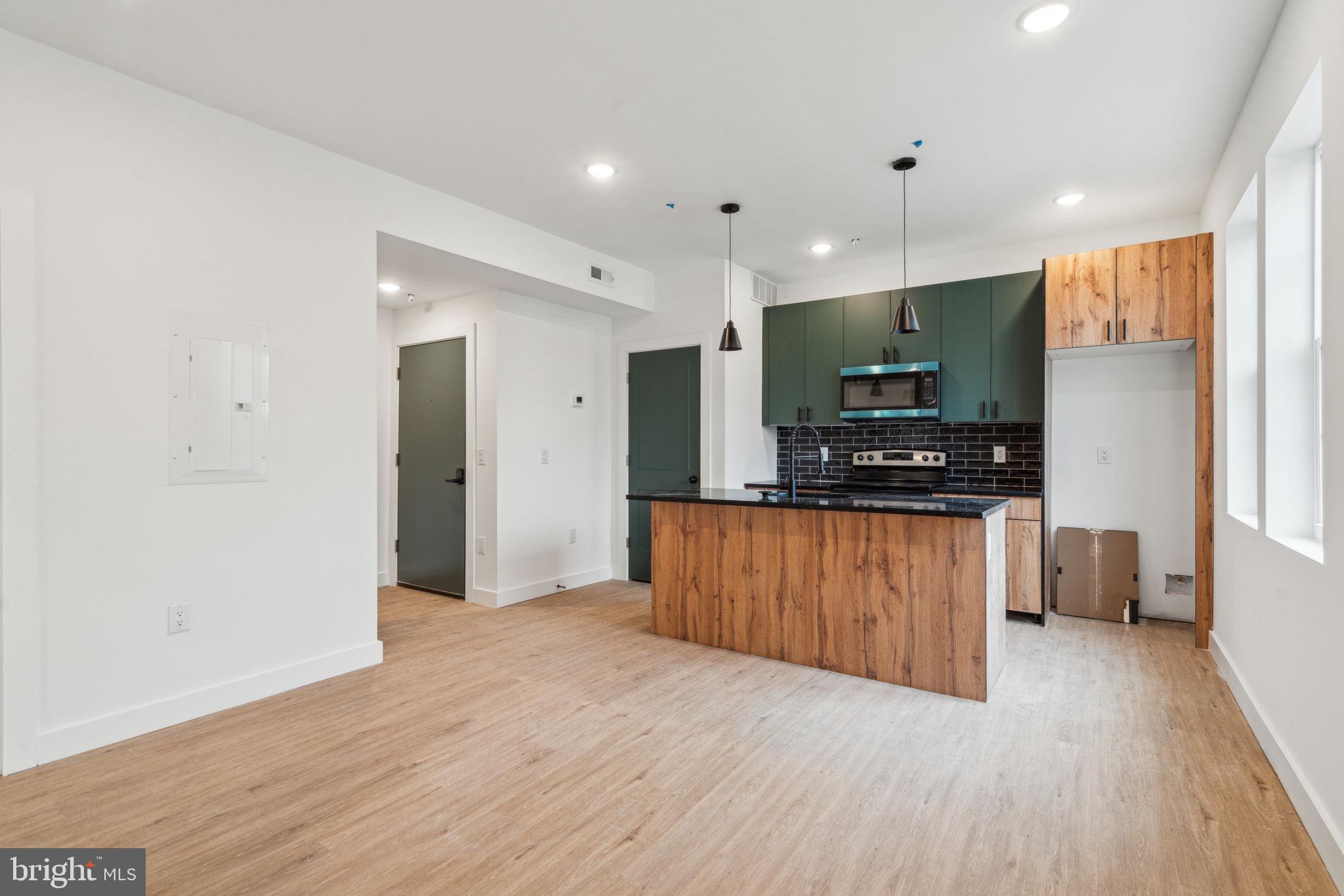 Welcome to this newly built bi-level apartment that spans the first floor and lower level, offering 2 bedrooms and 1.5 bathrooms. The home features modern tile flooring, central air, in-unit washer/dryer, keyless entry, and abundant recessed lighting throughout a bright and airy living space. The main level includes a spacious living room with ample closet space, oversized windows, and a convenient half bathroom. The kitchen is thoughtfully designed with contemporary cabinetry, sleek hardware, premium countertops, and stainless-steel appliances including a refrigerator, dishwasher, microwave, and electric range. You’ll find generously sized bedrooms, a full bathrooms with a modern vanity, and additional closet space for storage.
Prime Location: Just minutes from Drexel University, University of Pennsylvania, Presbyterian Hospital, local dining and cafes, and multiple SEPTA bus routes including the Market-Frankford Blue Line. Quick access to 30th Street Station, Center City, the Art Museum, and the Philadelphia Zoo. Schedule your tour today!
**Photos may be of a different unit wih similar layout.
Tenants are responsible for the following utilities:
Water $75/mo flat fee (subject to change)
Electric (based on usage)
Gas (based on usage, if applicable)
Internet