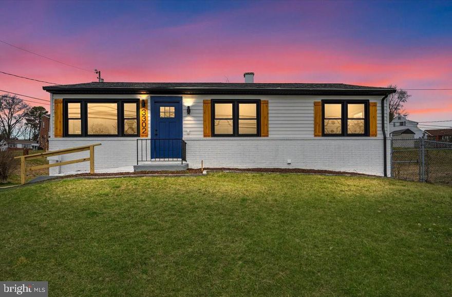 Custom Renovated Open Concept Rancher in Gwynn Oak! Main Level Offers Bright Open Floorplan. New White Oak Luxury Vinyl Plank Flooring. Custom Kitchen w/ Quartz Countertops & Massive Waterfall Island. Stainless Steel Samsung Appliances. New White Shaker Soft Close Cabinetry w/ Tile Backsplash.  Recessed Lighting Throughout. Several Large Windows in Family Room - Lots of Natural Light. New Plush Carpet. 4 Total Bedrooms. 3 Full Bathrooms. Main Level Primary Bedroom w/ Large Walk In Closet & Attached Full Bathroom. 2 Bedrooms & 1 Full Bathroom on Lower Level.. Large Family Room on Lower Level w/ Custom Wet Bar.  Deep Driveway Parking for 3+ Vehichles.  Massive Deck w/ Custom Cafe Lighting & Rear Yard.  New Windows 2024, New HVAC 2024, New Roof 2024. Great Commuter Location Close Proximity to Liberty Rd, I70, I695, I95, and Baltimore.  Make This Your Home Today!