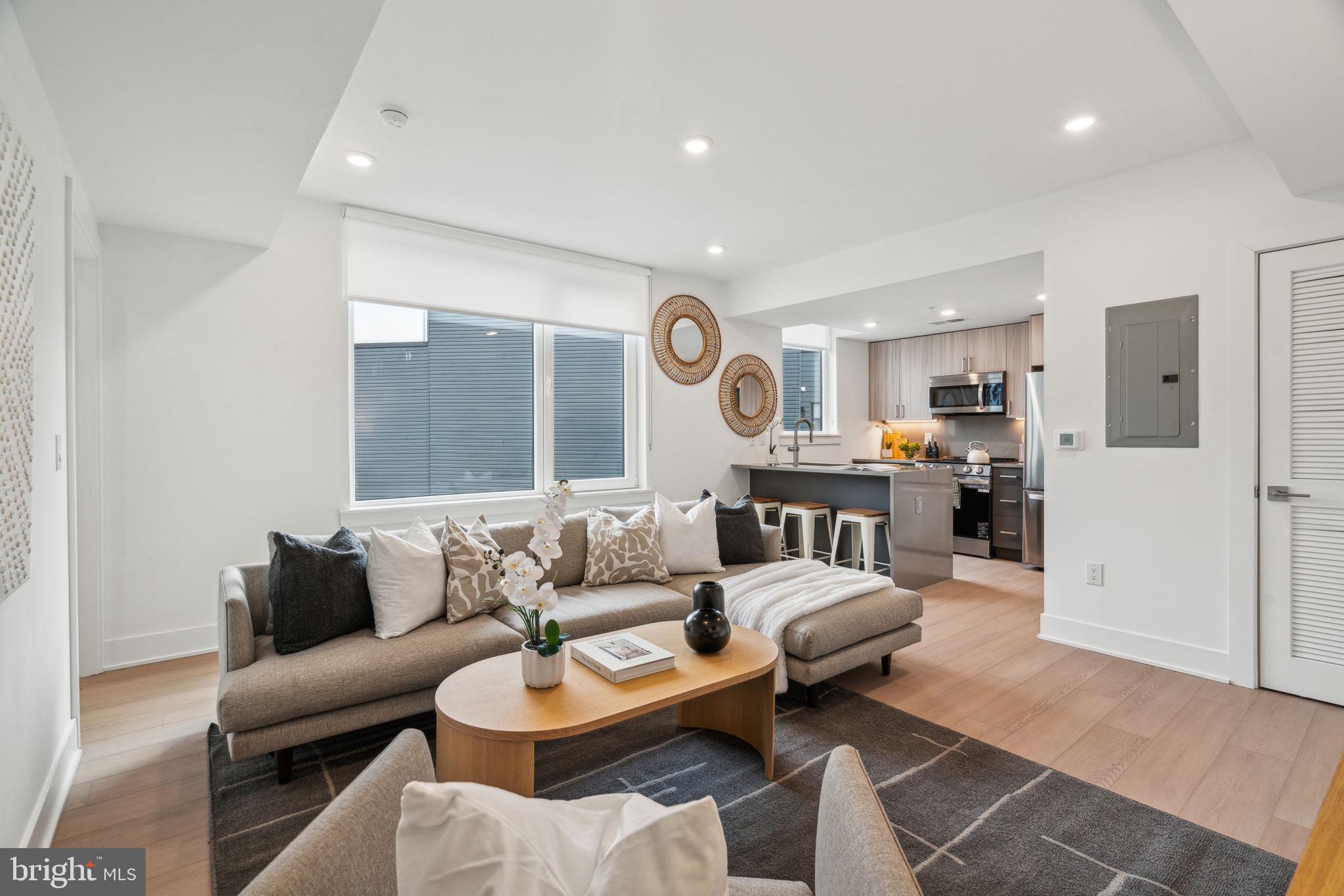 Available NOW: Welcome to Beacon Flats, where modern finishes and prime location meet in the heart of Fishtown! Each unit features central A/C, in-unit laundry, contemporary fixtures, and sleek stainless steel appliances. Unit #306 is a 1 bedroom, 1 bathroom apartment on the third floor. Enjoy being just steps away from popular spots like Forin Cafe, Stelio's Pizza, Rowhome Coffee, Starbolt, and Sacred Vice Brewing. Surrounded by convenient grocery stores, parks, and public transit including the Market-Frankford Subway line servicing Center City, University City, and beyond.
Amenities & Building Features:
Modern, pet-friendly studio, one-bedroom, and two-bedroom layouts.
Fully equipped gym featuring Star Trac equipment and free weights.
Spacious co-working spaces for remote work or studying.
Large roof deck with stunning views of the city, accessible via elevator and stairway.
Pet area for your furry friends to enjoy the outdoors.
Butterfly Security System with personalized codes for secure deliveries.
Mail and package room for added convenience.
Bike room and storage cages in the basement.
Lease Terms:
Generally, 1st month, 12th month, and 1 month security deposit due at, or prior to, lease signing. Other terms may be required by Landlord. $55 application fee per applicant. Pets are conditional on owner's approval and may require an additional fee, if accepted. (Generally, $500/dog and $250/cat). Tenants responsible for: electricity, cable, flat water fee ($40/month for 1bed), and a $35/month required amenity fee which includes Xfinity Wifi, lounge, gym, pet park, roof access. Landlord Requirements: Applicants to make 3x the monthly rent in verifiable net income, credit history to be considered (i.e. no active collections), no evictions within the past 4 years, and must have a verifiable rental history with on-time rental payments. Exceptions to this criteria may exist under the law and will be considered. Please note: photos & video tour may be of a similar unit within the building; exact layouts & finishes may vary.