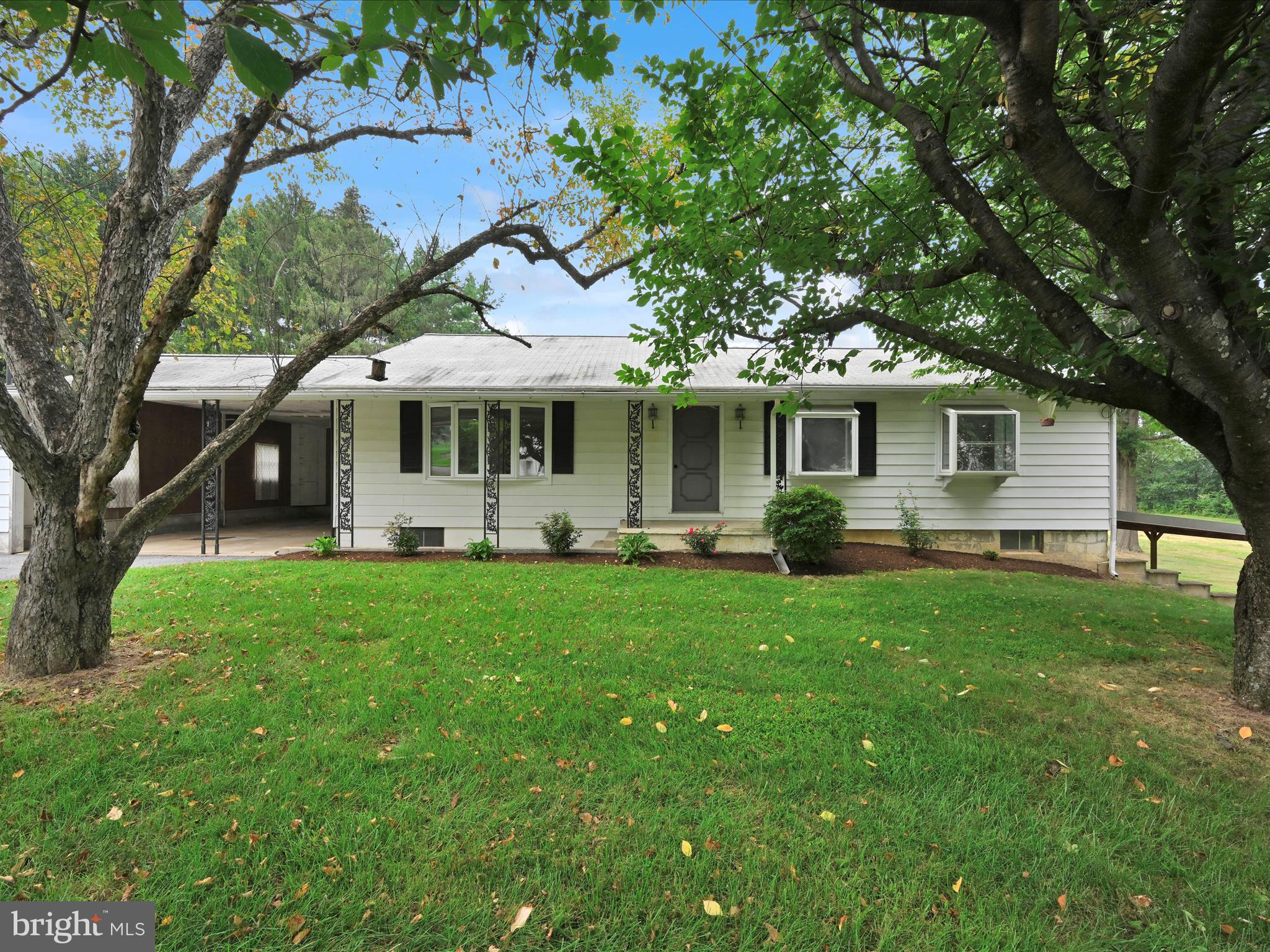 Public Auction: Tuesday, September 9, 2025, at 5:00 p.m. Open House Saturday, August 23 & 30 from 1-3 pm. Buyer required a 10% non-refundable deposit. Settlement within 45 days. Buyer pays the RE Transfer Tax. List price does not reflect the final sales price *Jonestown Area 6.48 Acres featuring a 1440 SF Ranch Home. Spacious Eat-In Kitchen w/access to enclosed porch. LR, 3 BRs, Full Bath, Full Basement w/half bath. Attached Carport. Detached 24×46 3-Car Garage. 24x32 shed,12x12 shed. A very desirable, mostly level, 6.48 acres w/approx. 4 acres in hay. Outbuildings can be used for implements or transformed into animal sheds. A great opportunity to start your own little farmette or Hobby Farm. Easy access to I-81, Rt 72 & 22.