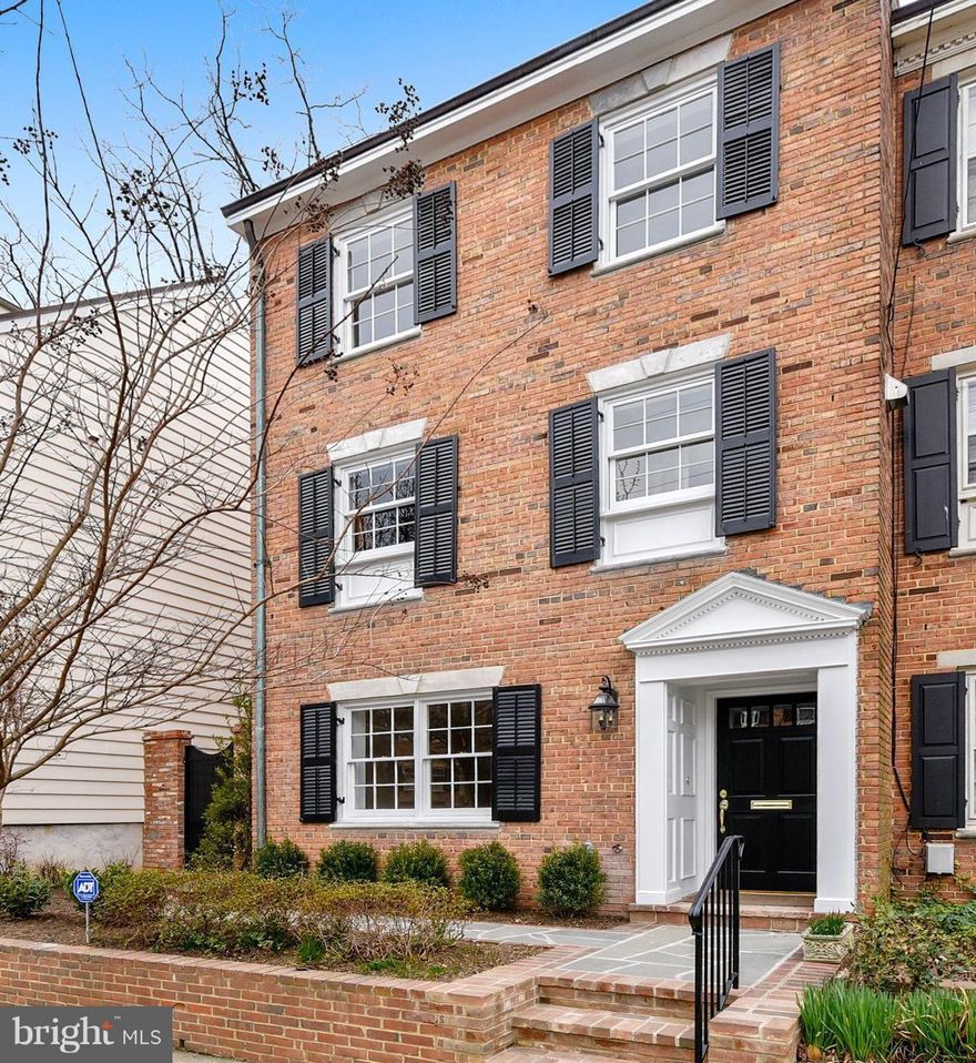 Beautifully renovated end townhouse within 1 block to Lyles Crouch school and 4 blocks to King Street. 3/4 BR 3.5BA, 2 fireplaces. Stunning new Miele kitchen adjoining dining room, spacious living room w/ tall glass doors overlooking professionally designed patio with mature plantings. Generous family room or exercise room. Sunny master bedroom suite, new baths. 1 car parking. Virtual photo staging.  1 pet under 40 lbs. with a deposit.