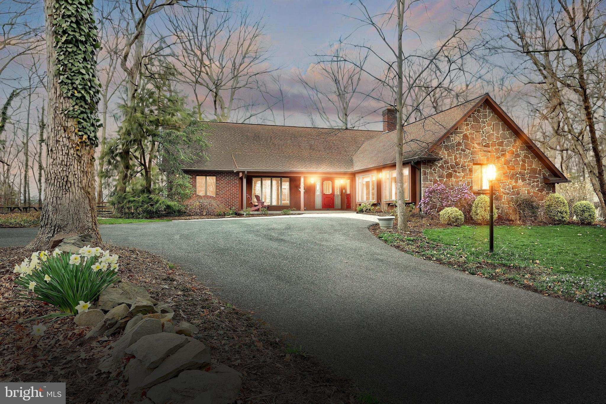 PRIVATE & PEACEFUL LOCATION for this contemporary home on a dead-end street just outside Gettysburg city limits. Featuring 4 bedrooms and 2 1/2 baths; with the primary bedroom on the first floor that includes an accessible bathroom. This home has all the extras including 3 fireplaces, a music room, separate dining room, sauna, large rec/game room for all the extra activities and gatherings and for summer enjoyment brick pathways lead to the in-ground 8 ft heated pool with chair lift. The 1 1/2 story garage can be used for up to 3 cars or use the 1-car garage area that includes a stone fireplace for outdoor entertainment utilizing the fireplace with the cooking kettles for your homemade soups. So much to see! Don't miss looking at this home!