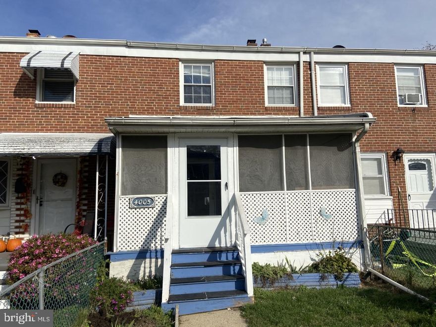 This very well maintained home boasts 3  bedrooms, 2 full bathrooms, open floor plan with a finished basement, private driveway in the back and screened in front porch.  Just needs a little TLC to make it sparkle  again. Walking distance to Battle Grove Elementary school.