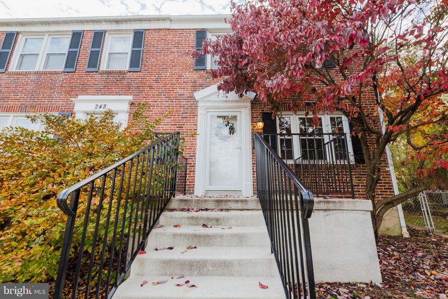 Well Kept Home Located in Medwick Garth Neighborhood.  Open Floor Plan with Neutral Colors.  Upgraded Kitchen with Granite, Upgraded Cabinets, & Gas Cooking. Bedrooms have Hardwood Floors with Ceiling Fans.  Basement with Finished Room and Large Laundry Area.  All Brick End Unit with Fenced Yard, Patio, Large Backyard, Shed, and Parking Pad Behind Home with Access Road.  Must See To Appreciate!