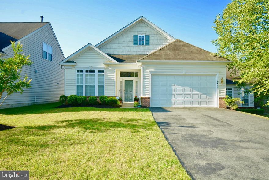 Immaculate rambler in sought after adult living community!  Property shows wonderfully. It boasts, 1,652 sq ft, an open Kitchen, separate dining area, a sun drenched living room and 2 gracious size bathrooms.  Your clients will enjoy serenity, a well maintained neighborhood along with a community center, swimming pool and putting green.      Just minutes from DC.                                                                            Please remove shoes when previewing.                  Note: Property is an estate and being sold as is.                                                                                                                            Thank you for showing!