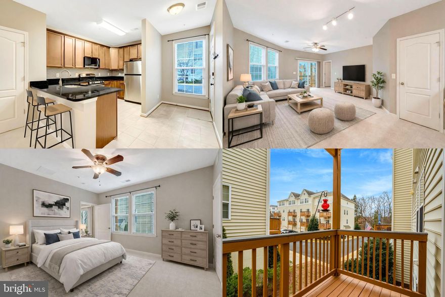 Welcome to this beautifully maintained 3-bedroom, 2-bath condo offering comfort, convenience, and thoughtful design. The open-concept living area features a modern kitchen with gas cooking, stainless steel appliances, and ample cabinetry that's perfect for everyday living and entertaining.

This ADA-accessible unit provides enhanced ease of use, with close proximity to a handicap-designated parking space and ramp access, offering added convenience for mobility needs.

The spacious bedrooms include a well-appointed primary suite with a walk-in closet and ensuite bath. Additional highlights include abundant natural light, in-unit laundry (washer & dryer replaced in 2025), and a private balcony ideal for relaxing.

Nestled in a desirable Aldie community, this home combines modern comfort with everyday convenience, just steps from shops, dining, the library, and major commuter routes.