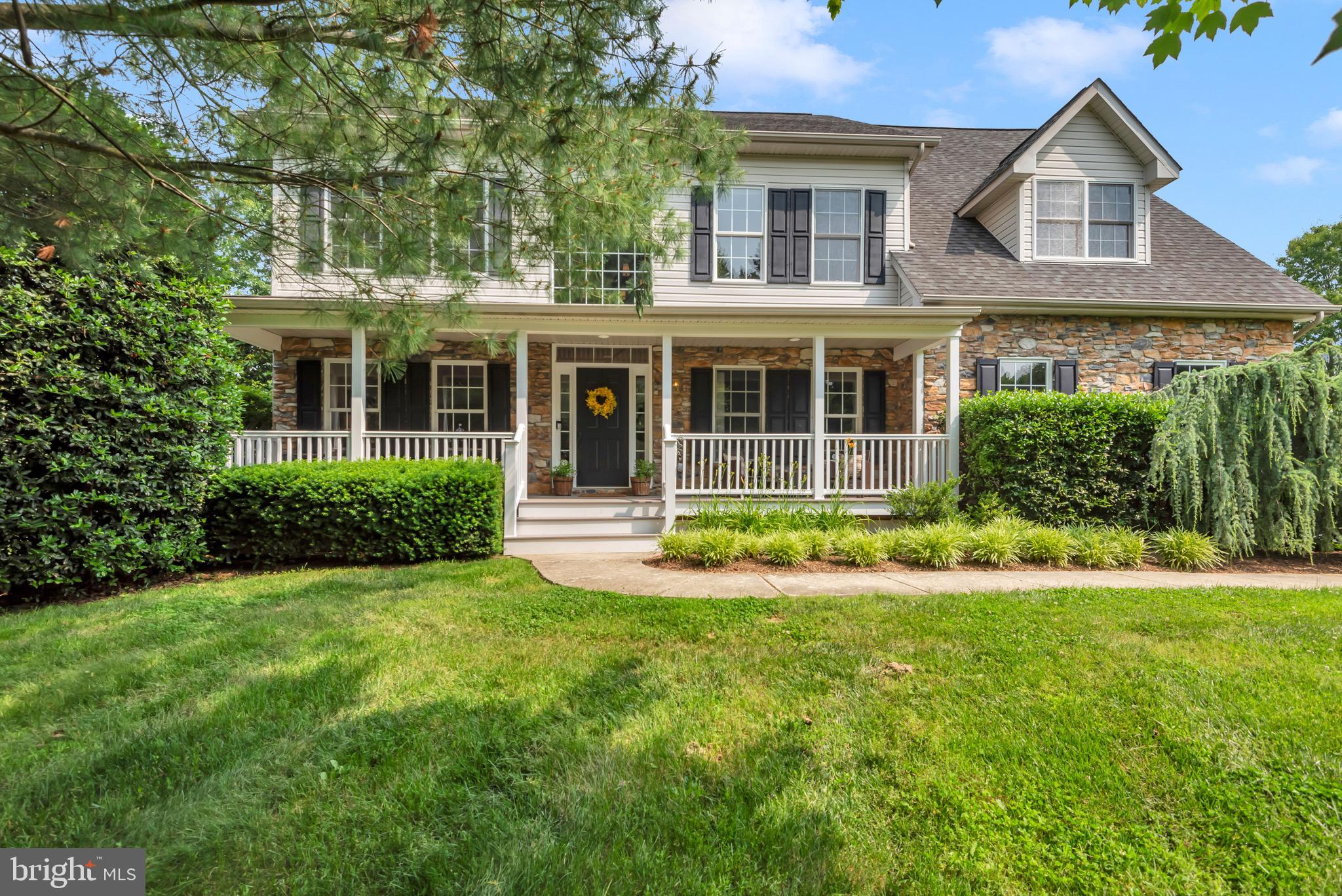 **Professional photos coming soon** Showings start Friday June 6th
Welcome to 918 Preserve Drive in the very desirable community of Chesapeake Preserve. This large traditional colonial has exceptional curb appeal with its New England style stone front and welcoming front porch. The home offers a traditional floor plan with generous rooms on all levels. The center hall foyer has a vaulted ceiling and great light, and leads to a large living room and dining room. The eat-in kitchen has been updated with painted cabinetry and quartz countertops, and opens to a generous family room with a stone gas fireplace. Large windows provide natural light throughout the home. A home office and laundry room are also located on the main level. Upstairs you'll find an expansive primary suite with a sitting area, walk in closets, and a primary bathroom with both a walk-in shower and soaking tub. There are three additional bedrooms and a full bathroom on the second level. New carpet was about to be installed by the current owners, who are offering a credit to the next homeowner so that they may choose the carpet/flooring of their choice.
The finished basement with a full bathroom offers many options as additional recreation space. The current owners added new carpet to the entire basement, and have these areas currently arranged as a workout room, family recreation room and an additional bedroom.
Recent improvements to the home include: all new door hardware throughout, new light fixtures on main level, interior paint, fresh paint and new hardware to kitchen cabinets, new quartz countertops, Nest thermostats, new window treatments to the upstairs bedrooms, new carpet in the basement and a new sump. The sellers are offering a $12,000 credit to buyers for new carpet selections in the rest of the home.
The home has a lovely fenced rear yard abutting an expansive green space that is part of a county easement providing clear views of fields and woods. This well maintained area acts as an extension of the yard with room to play, walk dogs, and access wooded trails. Chesapeake Preserve is a quiet residential community with shared common areas, and backs to a Corcoran Environmental Study Area, a state owned woodland preserve managed by DNR adjacent to Sandy Point State Park.