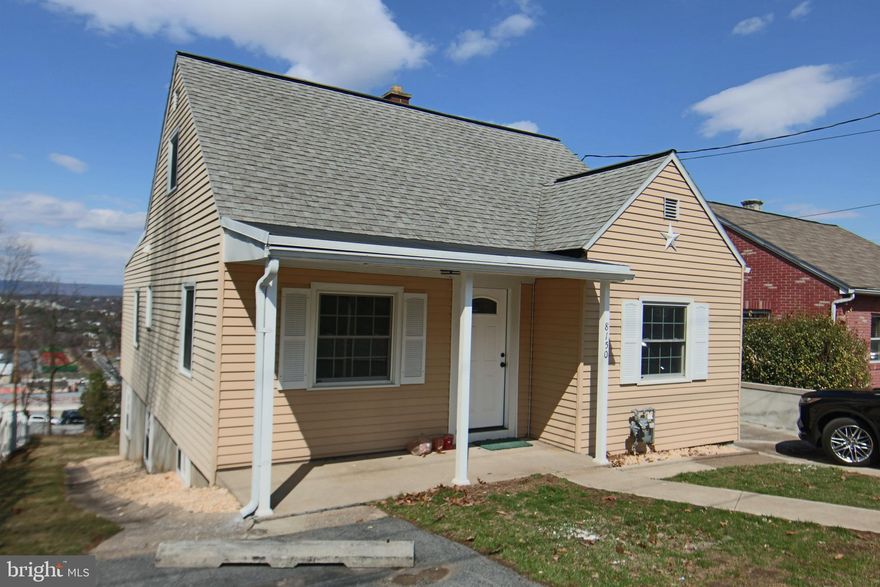 Renovated Chamber Hill, Swatara Township, Cape Cod located just minutes from Hershey and Harrisburg. First floor with new kitchen featuring Quaker style kitchen cabinets, granite counters, upgraded stainless steel appliances, refrigerator and microwave range hood. Luxury vinyl plank flooring throughout first floor kitchen, bath and living room. New plush carpets in bedrooms and stairs. Flex room in rear of first floor that can be used as a bedroom, office or additional living area. Third bedroom on upper level. New gas forced hot air furnace with central air, thermal replacement windows throughout, working masonry fireplace with electric insert for supplemental heating, rear covered porch, off street parking and full unfinished walk out basement with endless storage. Affordable and the perfect first home or purchase as a rental property. Central to everything making life easier for you. Priced to sell!