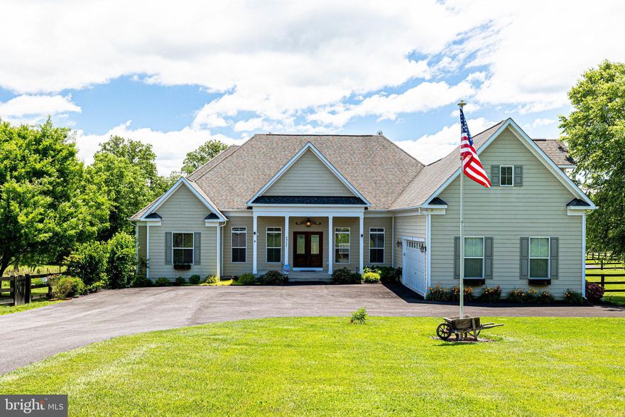 One level living at it's best!! 185k in updates since 2017! Stunning 5,000+ sqft home situated on 3 gorgeous acres! 3 main lvl bedrooms and gourmet kitchen, fully renovated master bath with heated flooring,  hard wood flooring throughout, 70 gallon water heater, polished concrete floors on the lower level, custom bar, water filtration system, well pump.. ENORMOUS 60x40 shop/extra garage with newly added spray foam insulation ,  fully heated and cooled. 200 amp power/RV power, LED lighting, finished walls, above ground lift, plumbed compressed air & extra storage room.  Owners have also installed a new asphalt driveway, full fencing, additional exterior water hydrants,  updated HVAC systems, full home generator, purchased 1000 gal. propane tank, sump pump, pressure tank and water softener.