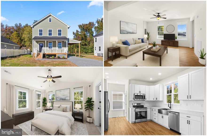 🛑  🛑 🛑 IMMEDIATE DELIVERY!!!🛑  🛑 🛑.THIS CHARMING COLONIAL-STYLE HOME IN PLACID BAY IS A CANVAS AWAITING YOUR PERSONAL TOUCH. SPANNING 0.24 ACRES, THE LOT IS BEAUTIFULLY CLEARED AND BACKS TO TREES, OFFERING A PEACEFUL RETREAT. INSIDE, DISCOVER AN INVITING OPEN FLOOR PLAN FEATURING THREE SPACIOUS BEDROOMS AND TWO AND A HALF BATHROOMS, INCLUDING A LUXURIOUS PRIMARY BATH WITH A WALK-IN SHOWER, QUARTZ COUNTERTOPS, AND CERAMIC TILING. THE HEART OF THE HOME BOASTS A COMBINATION KITCHEN AND DINING AREA, PERFECT FOR GATHERINGS, EQUIPPED WITH STAINLESS STEEL APPLIANCES, INCLUDING A BUILT-IN MICROWAVE AND DISHWASHER. ENJOY PEACEFUL EVENINGS IN YOUR SPACIOUS BEDROOMS WITH PLUSH CARPETING THROUGHOUT. THE MAIN FLOOR LAUNDRY HOOKUPS ADD CONVENIENCE TO YOUR DAILY ROUTINE. STEP OUTSIDE TO A WELCOMING FRONT PORCH AND REAR DECK, IDEAL FOR OUTDOOR ENTERTAINING OR SIMPLE RELAXATION. WITH A GRAVEL DRIVEWAY ACCOMMODATING UP TO FIVE VEHICLES, THIS HOME IS DESIGNED FOR COMFORT AND FUNCTIONALITY. EMBRACE THE POTENTIAL OF THIS NEW CONSTRUCTION AND MAKE IT YOUR OWN! SCHEDULE YOUR APPOINTMENT TO SEE IT TODAY BEFORE IT'S TOO LATE!