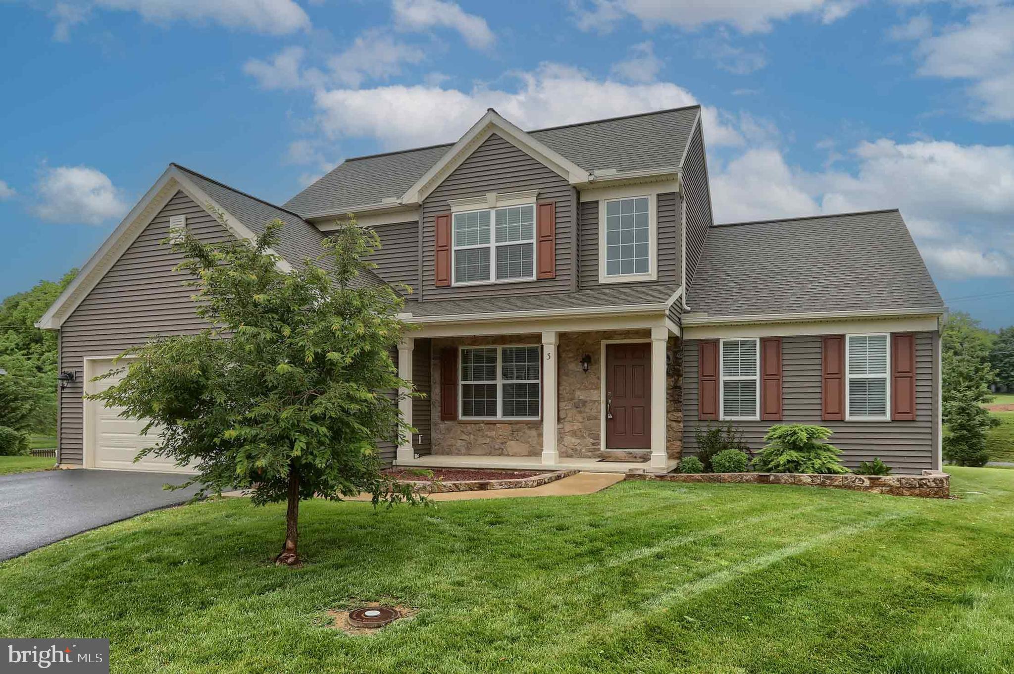 This HOME has it ALL! Location, Community, Easy walk to town for eateries, schools, LVC, theater & more! The welcoming open 2 story foyer sets the tone for this quality built Landmark Home! This one is sure to please with 1st floor primary en-suite complete with tile shower/double sinks/soaking tub & walk -in closet, flex room with privacy doors (can also serve as 5th bedroom), spacious dining area off kitchen with granite breakfast bar/island/kitchenaid appliances (including convection oven microwave), cooktop w/pot drawers, pantry & more, spacious family room featuring fireplace, cathedral ceiling, open stairs to 2nd floor where you will find 3 additional bedrooms & full bath. The finished Lower Level offers additional living space with kitchenette area/counter wet bar with granite, game room, 1/2 bath, storage room & your very own theater complete with projector/screen/sound system & a custom starry sky ceiling! Grab your favorite beverage, sit on the front porch & watch the beautiful sunsets or take a stroll through this highly sought after community of Olde South Crossing on the walking trails which wind around neighboring community & to the area stream, with park benches along the way.
Only mins to Indiantown Gap, Hershey, Lebanon VA Hospital & turnpike!
Schedule your private tour now!
Note *Located in S Annville Twp, & Annville School District, etc This Community has a Lebanon 17042 mailing address only