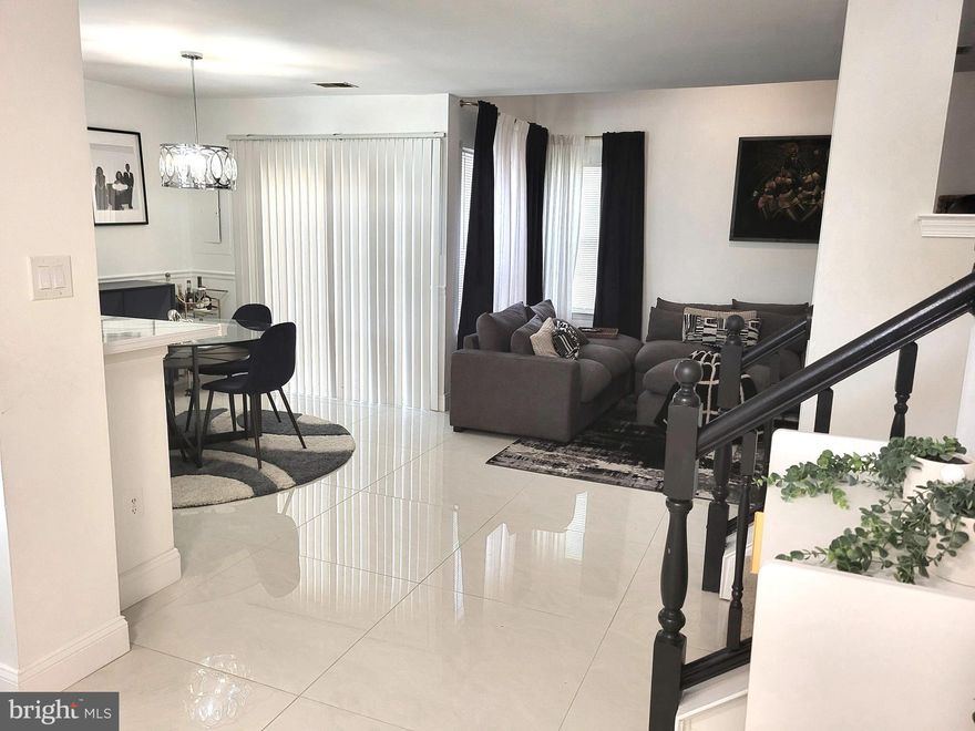 Buyer financing fell through.  Released and back on the market.  Reduced to SELL!  
Beauty and elegance in a cozy package, all the benefits of homeownership plus style, too!  Coveted open concept floor plan keeps the home light and bright with views from every angle, all enhanced by a few nice architectural angles!  The main level flooring was recently updated with stylish white marble tiles, plus stainless-steel appliances and muted paint tones throughout, all offering modern vistas in a traditional townhome.  Much more to love: Entire home recently painted plus newer carpet on the upper level and stairs.  The secondary bath was treated to a bit of sprucing-up but the primary bath has been updated and reimagined, a very nice complement to the spacious primary bedroom with a large inside-access closet.  A cozy private patio and attached outdoor storage shed rounds out the tour.  Specs:  HVAC 3 years old and new roof in 2021.  Note: The location is literally in the backyard of the famous AMISH Farmers market, minutes to Washington, DC, Northern VA and Annapolis and a offers a great location from which to access much of the DMV.  A short drive takes you to major transportation routes: 4, 202, 214, 50, 295, 495 & I-95. Plus, excellent access to shops, parks, entertainment, sports arenas, dining, airports.  

A Beautiful place to call home, take a look and fall in love!