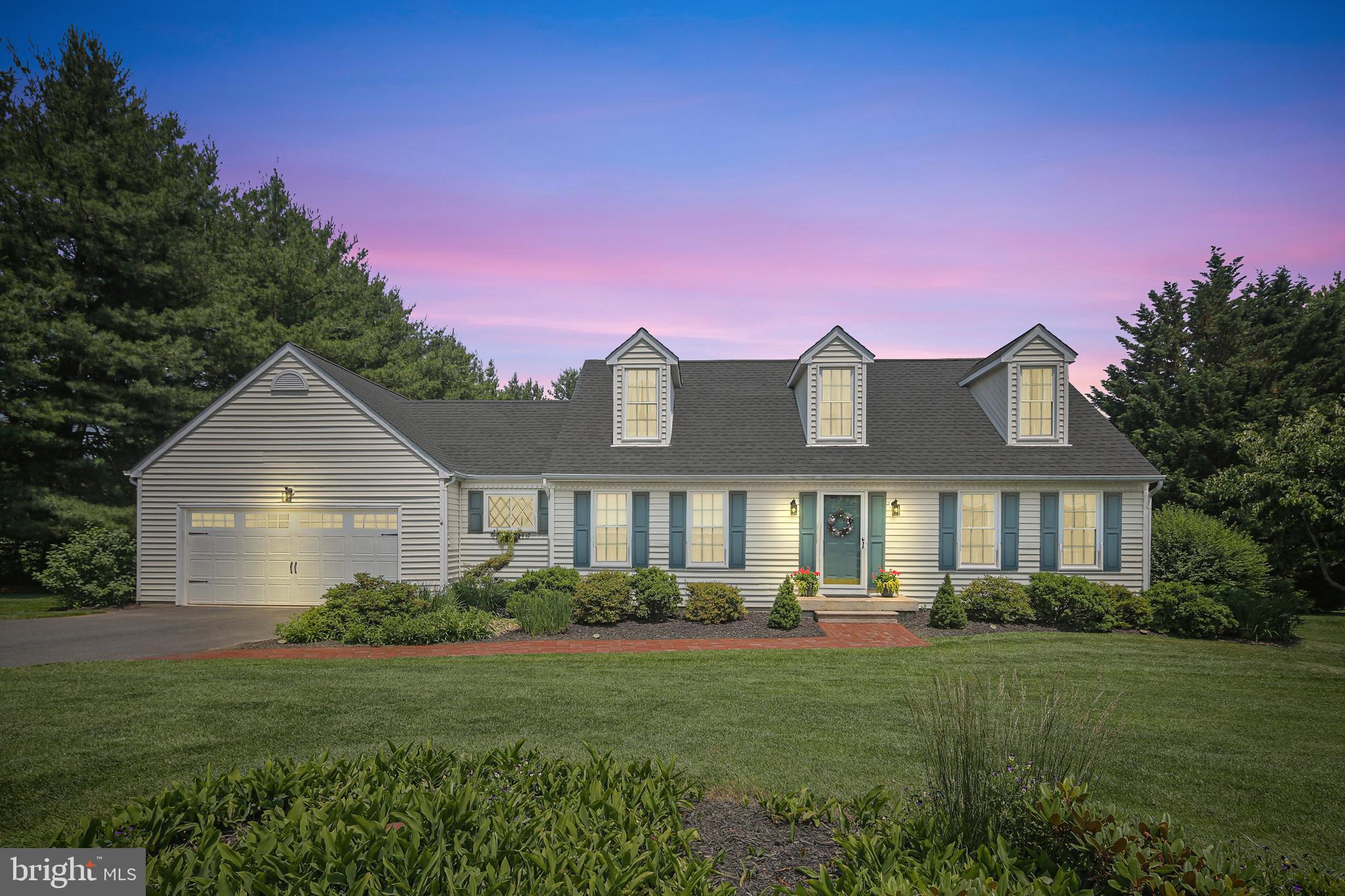 Rare Find in Sought-After Meadowstream – Privacy, Space & Charm as well as a main level primary bedroom! Welcome to your dream home in one of White Hall’s most desirable and rarely available neighborhoods—Meadowstream, where rural tranquility meets neighborhood living on sprawling, private lots. This beautifully maintained 4-bedroom, 2.5-bath Cape Cod sits on a large, flat, and private lot, offering the perfect blend of peaceful surroundings and community charm. From the moment you arrive, you’ll notice the meticulous landscaping, new driveway (2021), and new garage door (2019) that enhance the welcoming curb appeal. Step inside and feel instantly at home. The sun-drenched living room with French pocket door flows into the formal dining area with access to a covered screened in 12x26 porch, ideal for outdoor dining or relaxing with a cup of coffee. The updated kitchen features granite countertops and new flooring (2016) as well as pantry and connects seamlessly to a cozy family room with fireplace (Heatilator with fans)—the perfect gathering spot. Just off the family room, you'll find a beautifully updated half bathroom (2025) and a spacious laundry area with direct access to the garage complete with 220 line for an electric vehicle—offering everyday convenience with style. One of the standout features is the main-level primary suite, newly refreshed with brand new carpet (2025) and a magazine-worthy en-suite bathroom (2025) showcasing a tiled walk-in shower, and quartz countertop. Upstairs, you’ll find three spacious bedrooms and another brand-new full bath. The front bedroom boasts a walk-in closet, and the rear bedroom includes a window seat with storage and oversized walk-in closet! There is also a ton of eve storage space throughout! The finished walk-out basement adds even more living space with natural light and a pellet stove for cozy winter nights. The backyard is a private oasis, complete with a rear deck, hot tub, and covered porch—perfect for entertaining, crab feasts, or enjoying the serenity of nature. This is a true gem—a lovingly maintained home with thoughtful updates, in a neighborhood where properties rarely hit the market. Don’t miss your chance to own a slice of heaven in Meadowstream. Schedule your tour today before this rare opportunity is gone!