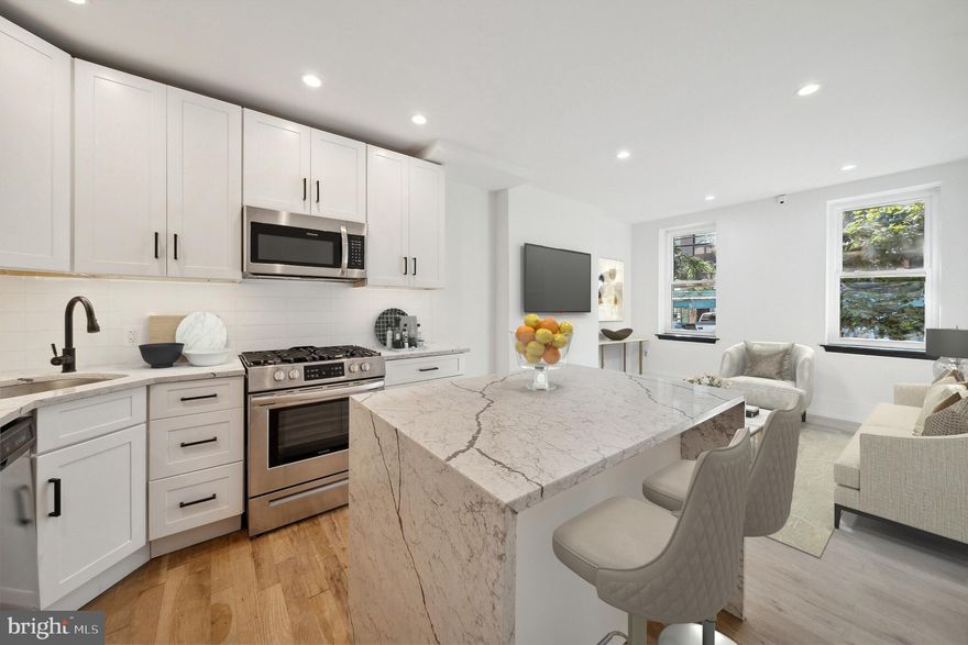 This exceptional 2-bedroom, 2 bathroom condominium presents a remarkable opportunity for both investors and homebuyers alike. Located in the vibrant Graduate Hospital neighborhood, this newly renovated unit is ideally situated to take advantage of everything Philadelphia has to offer!
Enjoy the benefits of a brand-new home, complete with modern finishes and amenities.
The unit features two generously-sized bedrooms, each with its own ensuite bathroom, plus an additional half-bathroom for guests. The property boasts a spacious patio, perfect for outdoor gatherings, BBQs, and relaxation. You'll be just steps away from the highly sought-after Rittenhouse Square, offering an array of dining, shopping, and entertainment options. . This is your chance to invest in a prime location .  Don't miss out on this excellent real estate opportunity.