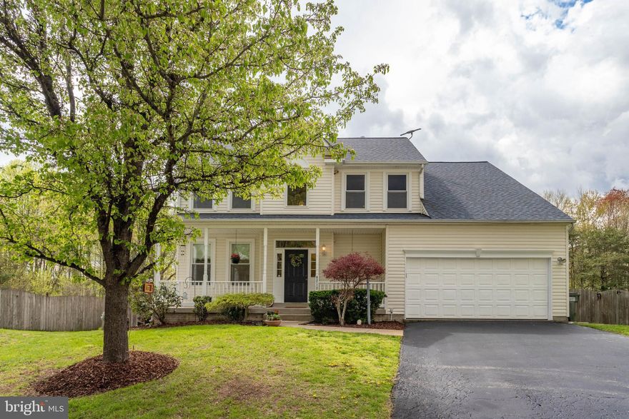 Ideally sited on a quiet cul de sac and backing to woods, this center hall Colonial has almost 4000 SF and extensive updates throughout. The main level boasts flexible living spaces; a renovated kitchen with granite counters, premium appliances and separate pantry; a sunny breakfast area that opens to a deck ready for entertaining; a family room with a gas fireplace; and a powder room. Upstairs has new hardwood floors throughout, and four large bedrooms including a primary bedroom with separate sitting area, two walk-in closets with extra storage and a luxe en-suite bathroom with matte soaking tub, double sinks and separate shower. Downstairs, the walk-out basement offers so many options and is currently set up as a home gym. There's also a separate spacious recreation room, a just-remodeled full bath, and a bonus storage room. The fully fenced backyard is a true oasis featuring a heated pool with attached hot tub and fountains, a large expanse of lawn, and extensive decking for outdoor living.  Please submit offers by 6pm on Thursday, 4/15