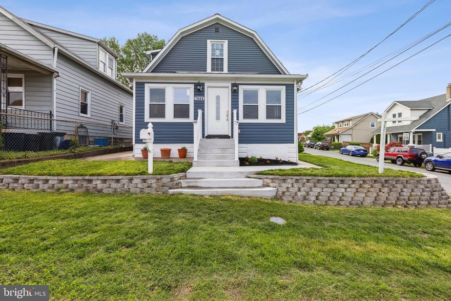 Welcome to 7608 Avondale Avenue – a beautifully renovated cottage-style home combining classic charm with modern luxury. Located minutes from downtown Baltimore and near I-95, I-895, and I-695, this home features elegant hardwood and tile floors, 3 full bathrooms, and a guest half bath on the main level. The stunning gourmet kitchen boasts quartz countertops, premium stainless steel appliances, and exceptional finishes. Enjoy a nicely finished garage and a peaceful neighborhood setting. Move-in ready—schedule your showing today!