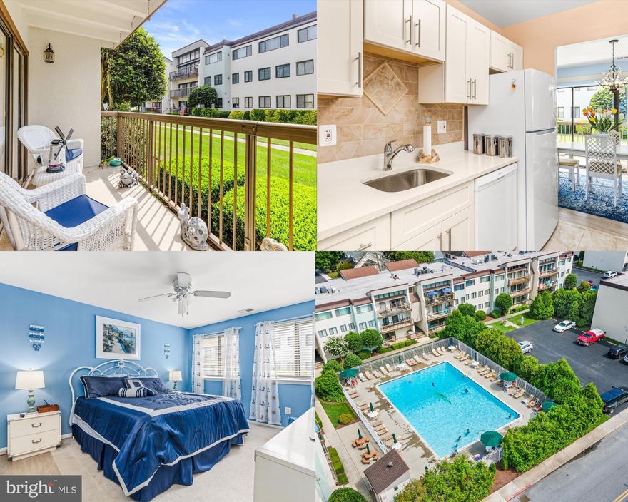 Welcome to your dream beach retreat in the sought-after Caine Woods neighborhood of North Ocean City, Maryland. This stunning 2-bedroom, 2 full bathroom condo, located on the 1st level of the Tiburon complex, offers an ideal mix of comfort, convenience, and coastal charm. Featuring a spacious living area, a large balcony, a recently renovated kitchen, and abundant storage, this unit has never been rented and comes fully furnished, ready for you to enjoy. Condo amenities include an outdoor pool, tennis and pickle ball courts, a storage room, and a laundry room. Additionally, bike racks, grills, and ample green space are available for your enjoyment. Situated close to the beach, restaurants, and shopping, this condo is the perfect beach retreat for you and your family. Don't miss out on this incredible opportunity to own a piece of paradise in North Ocean City, Schedule your showing today!