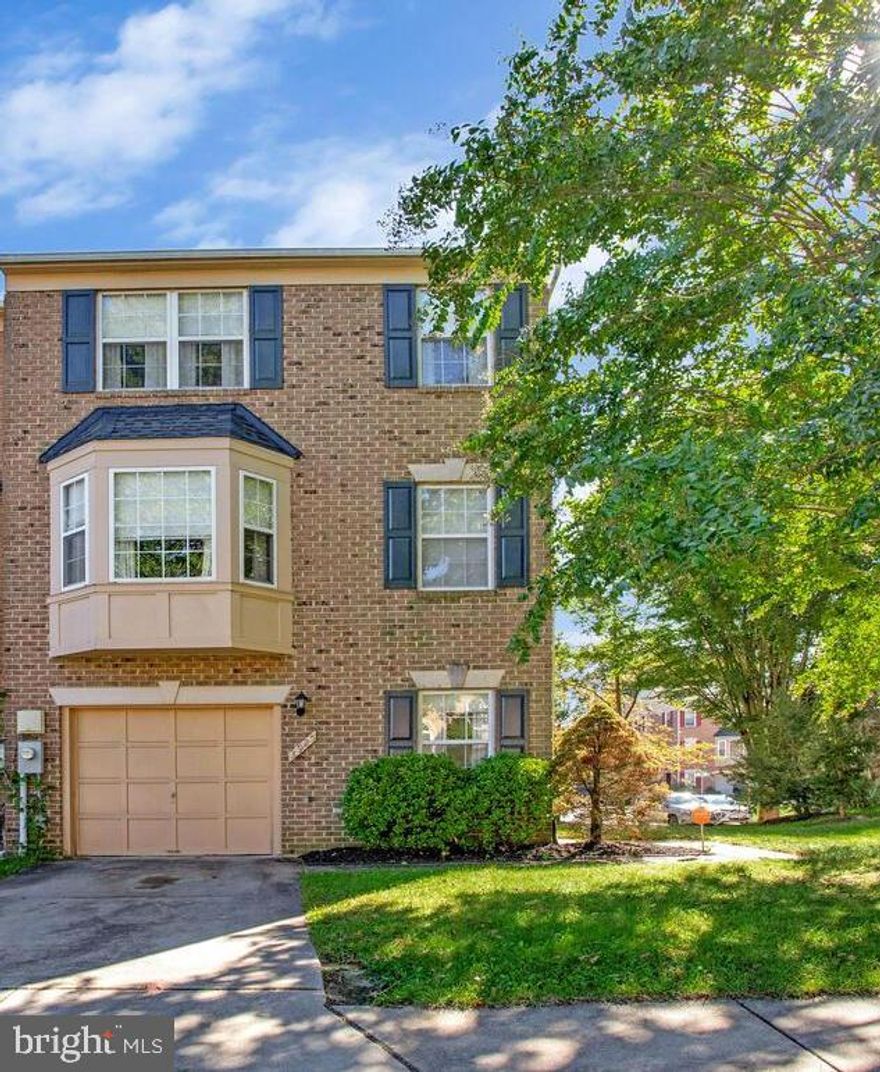 This spacious and well maintained brick-front end-unit townhouse comprises three bedrooms, two full bathrooms, two half bathrooms, and a one-car garage. The kitchen is equipped with stainless steel appliances and granite countertops, and it adjoins a breakfast area that opens to a deck. The property features a fenced backyard and a fully finished basement, which includes a family room, a fireplace, and a laundry area. The main bedroom is appointed with a dual sink vanity and a shower. The residence is conveniently situated near shopping, dining establishments, and major commuter routes.

Whether you envision hosting summer barbecues or enjoying quiet moments surrounded by nature, this outdoor space is designed for your enjoyment. This residence is not just a home; it's a lifestyle. With its prime location, you'll find yourself just moments away from upscale shopping, gourmet dining, and vibrant cultural experiences.