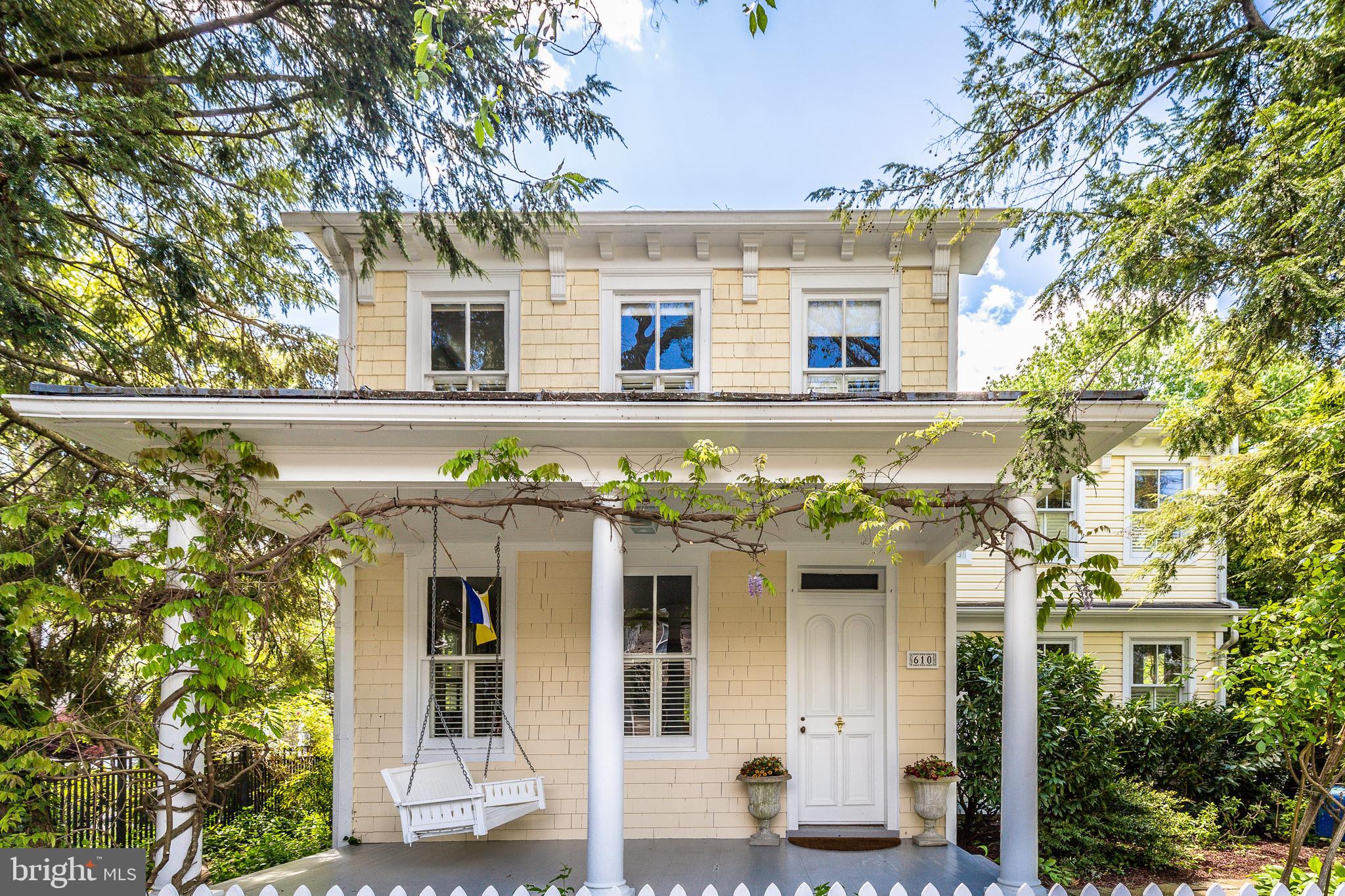 Circa 1910, this classic waterman's cottage has been through several reincarnations through the years. There have been additions, expansions, inside and out. In 2014, the current owners took it to the next level making this property into their desired "Eastport compound". Nestled in a private location on a public street, this home is in close proximity to the special places Annapolis offers - local restaurants, marinas, maritime museum, yacht clubs, Naval Academy, and historic downtown. Entering the gate to the backyard, the eye is drawn towards so many lovely native plantings on a terraced yard sloping to the waterside. A large hazelnut tree is the centerpiece of the garden and occasionally " Hank", the resident night heron, comes for a respite. This garden was carefully designed by a master gardener making the focus to attract birds and butterflies. It is has evolved into a monarch sanctuary with butterflies taking advantage of the butterfly bushes and milkweed. Other plantings include a pear tree, Jefferson fig tree (purchased at Monticello), apple tree, flowering plants such as daisies, lavender bushes, hydrangeas, peonys and more. Year-round raised herb garden. This backyard includes 85' of waterfrontage on a protected cove on Back Creek. New bulkhead and pier with a boatlift were installed with the complete property renovation in 2015. Working with a local architect, the owners wanted to retain the integrity of the Eastport cottage, but with modern updates. The stunning renovations have opened the floorplan to create just the right living and dining spaces. The expansive kitchen features a comfortable built-in dining bench, solid custom cherry breakfast bar/island and seating area. The classic fresh white kitchen cabinets are warmed by a khaki-colored handmade field tile. All Thermador appliances with 6-burner gas cooktop. A true cook's kitchen with plentiful food prep stations. The large open kitchen overlooks the creek and into the sunroom with a double sided fireplace. The adjoining living room offers a slightly more formal feel that is warmed by the fireplace. An alcove was smartly turned into a wet bar with shelves for provisions and a wine fridge. The ultimate indoor entertaining space! Rich dark hardwood floors throughout the house that have been restored and enhance every room. Also a separate formal dining room and a home office with original bookshelves. The second floor was fully renovated with the addition of a guest bathroom and a new master bath with large shower. The spacious master bedroom has French doors that open to a balcony with expansive water views. Walk in closet with washer and dryer, an added amenity! The existing space next to the balcony was converted to an environmental "green roof". A total of three bedrooms on the second floor including the master. Original built-ins in the second bedroom. Another major reason to fall in love with this property, allowing it to be an "Eastport compound" is the converted garage into a very special guest cottage. Original wood beams, wood burning brick fireplace in the downstairs with kitchenette and dining area. The owners were inspired by the design of Scandinavian summer houses. The guest cottage was featured in The Washingtonian Magazine, May 2019 and has been enjoyed by many out-of-town guests as an Airbnb with a "plus" rating. A user friendly spiral staircase to the second floor with a special bedroom with a spectacular view of the creek. Your guests will never want to leave! In the front of the cottage, there is storage area for lawn equipment, kayaks, bikes, etc. Additional storage space can be used in the cellar with an outside entrance. A total list of improvements is included in this listing. This Eastport property captures the nautical charm of Annapolis where one can truly escape the outside world! For more information, www. 610Burnside.com.