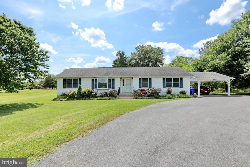 Welcome Home! Enjoy One level living & sit back, relax on 3 acres of beautiful flat country land. Well maintained Rambler tucked away off Marshall Corner Rd. Home features 3 bedrooms, 2 full baths, large master bedroom, walk in closet,  updated master bath, dual vanity sinks and plenty of storage space throughout. Carpet replaced in 2020. Enjoy the screened in porch year round and relax with family & friends under the trees over nice fire pit.   Extended driveway leads you to a peaceful setting of flat 3 acres. NO HOA. This home is being sold as-is. Don't miss out!