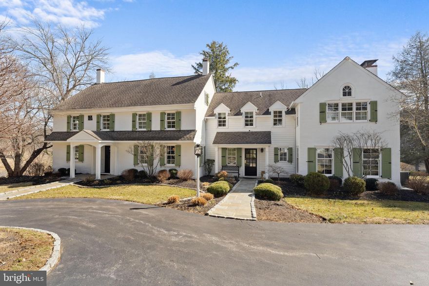 Welcome to 2542 White Horse Road, a timeless farmhouse blending historic character with modern comfort. Originally built in 1767 as a single-room farmhouse and expanded in 1785, this historied residence was carefully enlarged in 2000, honoring its past with thoughtful craftsmanship and an exposed stone wall that speaks to its heritage. Set on 4.5 picturesque acres with a well-fed pond, this property is a blend of historic charm and modern comfort. With over 4,500 square feet of inviting living space, this home offers the perfect balance of character and everyday functionality. The original farmhouse section now serves as a formal living room, while the heart of the home is a spacious family room anchored by a wood-burning fireplace—the perfect place to gather on a chilly evening. Step outside onto the  bluestone patio, a perfect spot for outdoor dining, hosting, or simply taking in the surroundings. The kitchen is designed for both beauty and function, featuring an oversized island, handcrafted cabinetry, gas stove, and a sun-filled breakfast room with views of the beautiful lot out back. A four-season room provides a cozy retreat year-round, where you can enjoy sweeping views of the grounds and pond no matter the season. Upstairs, the primary suite, with propane fireplace, part of the 2000 expansion, provides a peaceful retreat, while three additional bedrooms and a home office offer plenty of space for family and guests. A third-floor bonus room and a finished lower level provide flexible space for a studio, playroom, or extra storage. Beyond the main house, the three-car garage holds incredible potential, with a spacious unfinished area above—ready for the vision of its next owner. Located in the heart of Easttown Township, within the award-winning Tredyffrin-Easttown School District and close to Episcopal Academy, this property offers the tranquility of farmhouse living with the convenience of being just minutes from everything. A truly special home with a soul of its own—schedule your private tour today.