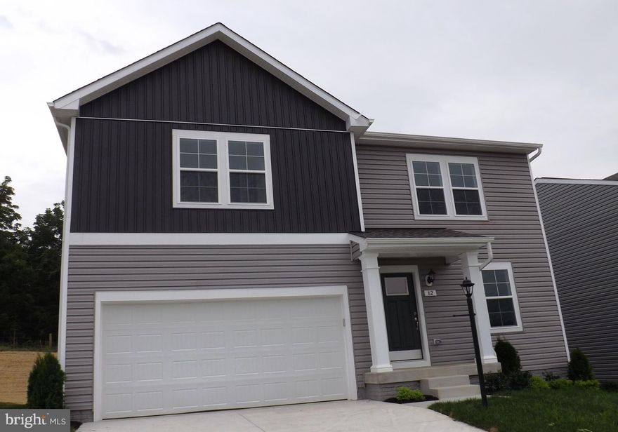 Only  2 years old, single family home for rent in The Overlook at Falling Waters. Rent is $2050 per month, $2050 security deposit. NO PETS. $55 application fee per adult.  12 MONTH LEASE MINIMUM. Tenant pays all utilities. This home features 4 bedrooms 2 1/2 bath, full unfinished basement. Open floor plan with luxury vinyl plank flooring throughout main level. Kitchen has island, granite countertops, pantry. First floor an office. Primary bedroom has full bath with double bowl sinks, walk in shower, walk in closet. Laundry room on upper level plus large storage closet. Full unfinished basement, 7 2 car garage. Community has playground, pavilion, basketball court, tennis court. Tenant must get renter's insurance.