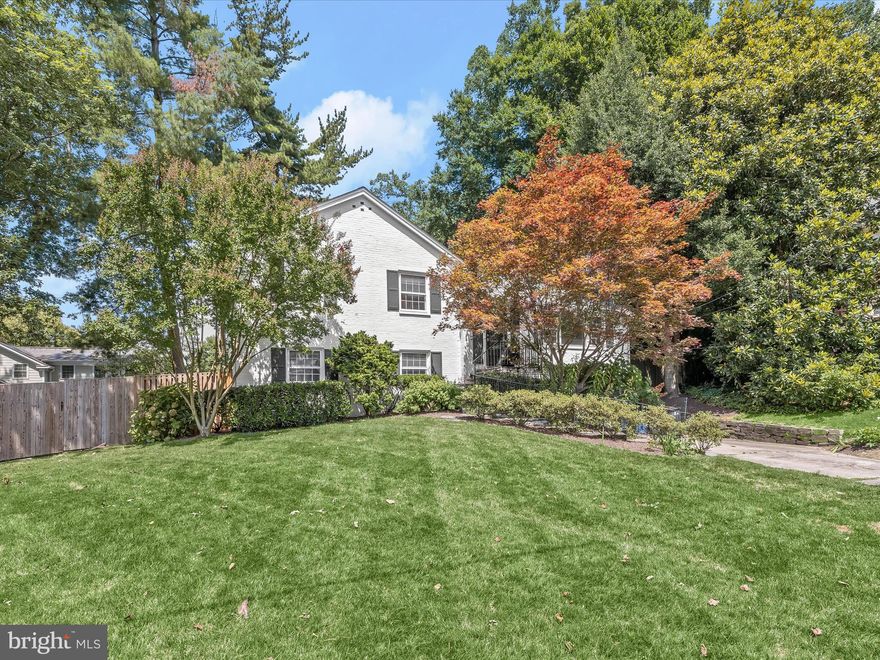 This remarkable four level 5BR/3BA split is situated at "noon" in Ogden Ct. It does not back to River Road.<br/><br/>
The home features 2198 sq. ft. of superior finished space AND one of the largest lots in the entire community.  At 11,900 sq. ft. the backyard is enormous.  A modern table space kitchen opens with sliding pocket doors to the dining room.  Both baths upstairs have been updated. The lower level, which is out of ground and features six daylight windows and double doors to the patio, has two bedrooms which could serve as a guest bedroom (there's a full bath on this level) and an office if you wish.  The lowest level utility room leads to the deep and oversized one car garage. <br/><br/>

Classic construction, hardwood flooring, copper water piping, steel I-beam, double hung windows etc.<br/><br/>

The home is next to a 25 foot "right of way" used to easily walk to both Wood Acres Park and Wood Acres elementary.  Pyle/Whitman too. <br/><br/>

A professional paint job of the entire interior was just completed. The kitchen has been renovated with stainless steel appliances and high quality counters and cabinets.  This is an extraordinarily fine home, available immediately, you can be in and settled  before school starts!