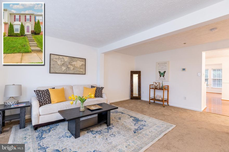 PICTURE PERFECT TOWNHOME WITH OVER 1,800 SQ. FT. OF LIVING SPACE!  The main level features and inviting living room, attractive island kitchen w/ granite counters, ss appliances, and subway tile backsplash, a sundrenched sitting room w/ vaulted ceiling, and a half bath.  The upstairs offers a primary bedroom w/ a walk-in closet and a newly renovated dual entry bath w/ double sink and 2 additional bedrooms to complete this level.  The finished basement is the perfect place to unwind with a large family room, 4th bedroom, 2nd full bath, and laundry room.  The large rear yard with storage shed completes this move in ready home.  Located close to Joppatowne Elementary School, Joppa Market Place, and Rt. 40.