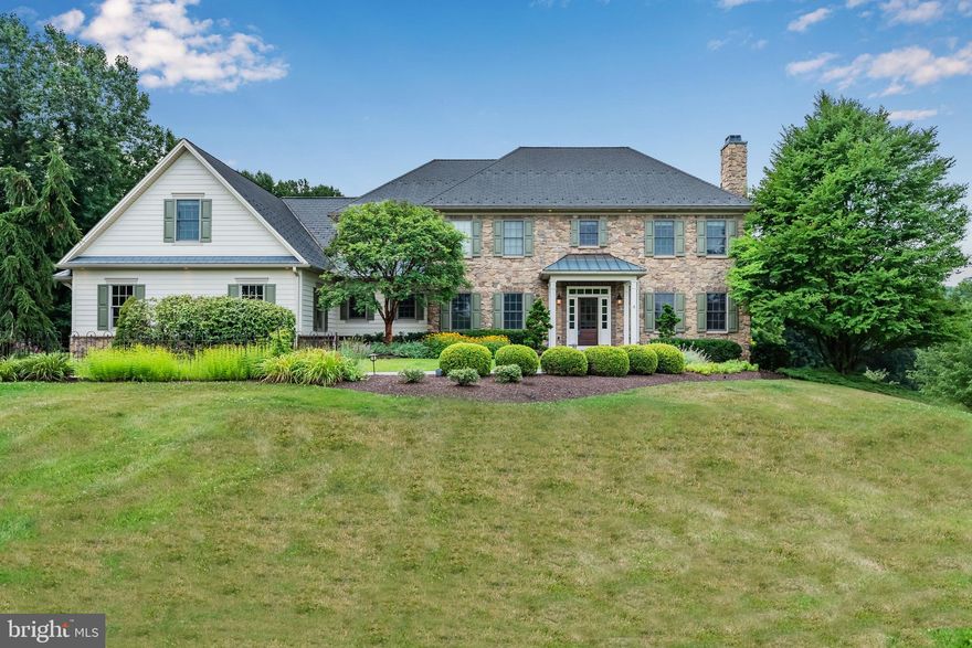 Nestled on a secluded 3.5+ acre lot in prestigious Southridge, this 7100+ finished sf Farinelli-built gem is sure to please!  With quick access to Hershey, Harrisburg, York and Carlisle off the 83 corridor, you are just minutes from everything, yet enveloped in privacy. Whether you like to ski, golf, fish, go tubing, shop or eat out, this location has you covered! Prefer to stay at home? Your backyard is an entertainment oasis featuring a stunning saltwater pool with a diving rock and a shaded pergola.  An expansive paver patio, pretty cascading waterfall and built-in firepit complete the outdoor gathering space and ensure year-round enjoyment for you and your guests.  Step inside this one-of-a-kind home to find classic wainscoting and on-trend, light hardwood floors that hint at the luxurious details you’ll encounter throughout. With built-in speakers throughout the first floor, you can set your mood day or night.  If the kitchen is the heart of your home, you will not be disappointed in this one.  Your designer kitchen is a showstopper with Wolf appliances - including a convection oven, 6-burner gas range and warming drawer, - a Subzero refrigerator, white quartz countertops, beautiful custom cabinets, exquisite tile backsplash and even a Butler's Pantry. Banquette seating in your large breakfast area makes your gourmet kitchen an inviting place to serve brunch to friends or even host family game night. Love to entertain? Your grand family room is the perfect place!  With gorgeous views of your backyard paradise and a majestic stone fireplace, this room is ideal whether you are hosting VIP’s or just gathering with family and friends. Your elegant dining room has room for a huge table and features gorgeous lighted built-ins for displaying china or family heirlooms. The stately executive study, with a gas fireplace, is a real plus whether you work from home or just need a place to handle your household affairs.  When guests or In-laws come to visit, they’ll love having a private screened-in-porch off the 1st Floor Guest Suite and an adjacent full bath with a walk-in-shower.  Upstairs you’ll find a massive Primary Retreat with a separate sitting room and your own private balcony.  The Primary bath comes complete with double vanities, heated floors, a jacuzzi tub, a large tile shower and a vast walk-in-closet!  4 additional spacious bedrooms, a bonus room and 2 more jack-n-jill baths complete the upper level. Head to the lower level to find a luxurious take on the “man-cave” with a media space, double-sided fireplace, room for billiards, a home gym, another bath and more.  Your pub-style bar opens to the backyard making indoor/outdoor entertaining a breeze!  Best of all, it includes a  wet bar and a convenient dishwasher for easy clean up. All of this and an abundance of storage, oversized 4-Car Garage, security system and a professionally landscaped yard. You don’t want to miss this one! Schedule your private tour today!